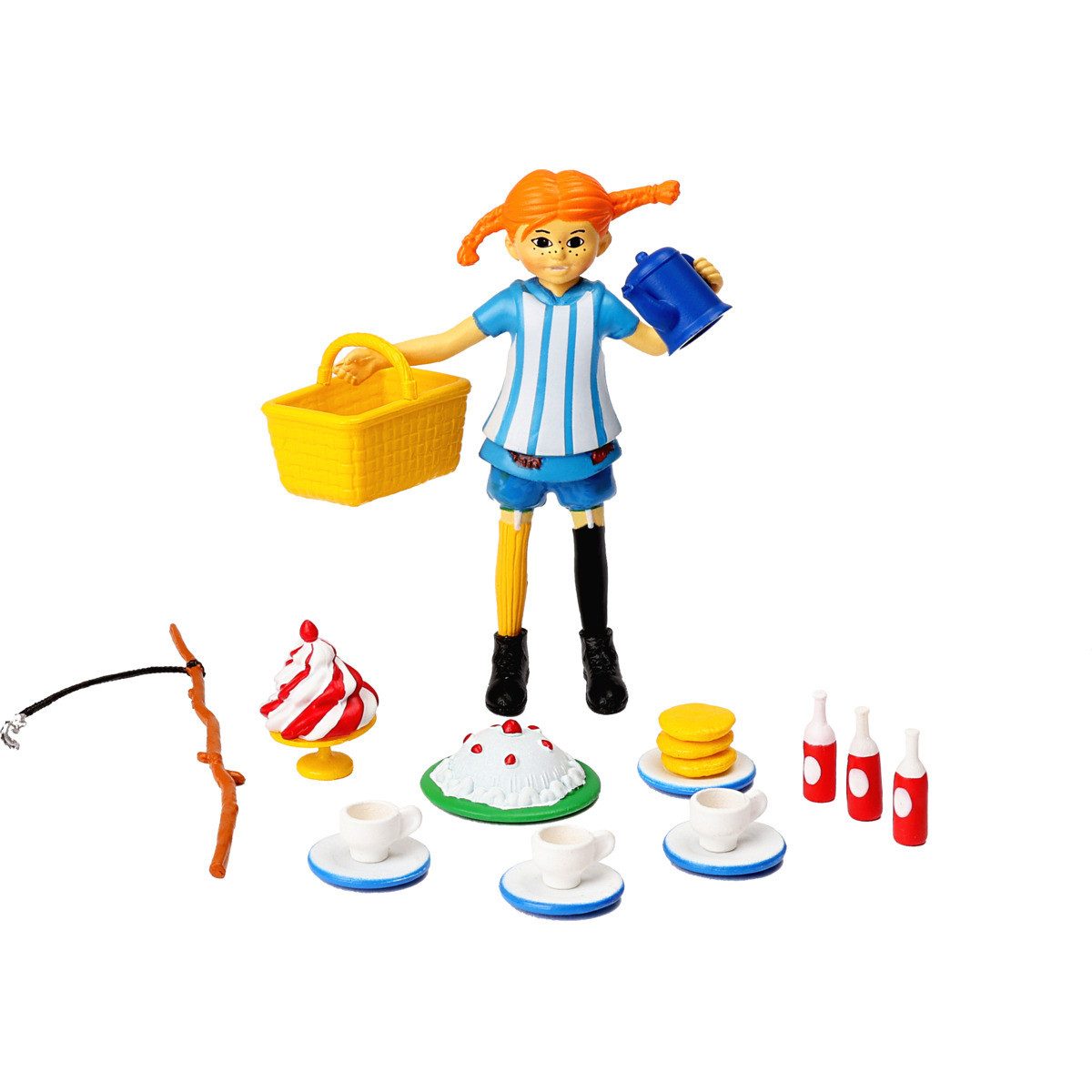 Pippi Langstrumpf Puppenhausmöbel Kaffee Figurenset Mädchen (19tlg)
