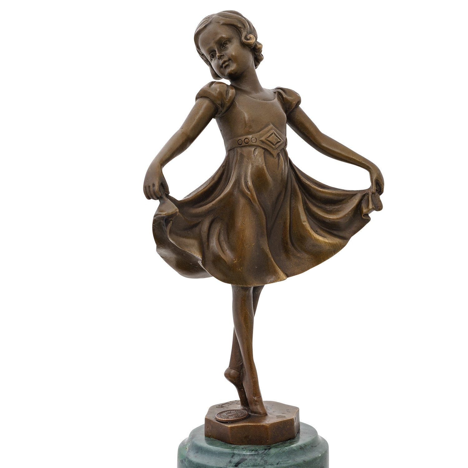 d Skulptur (1882-1943) nach Skulptur girl Bronze sculpture Ferdinand Preiss art Aubaho