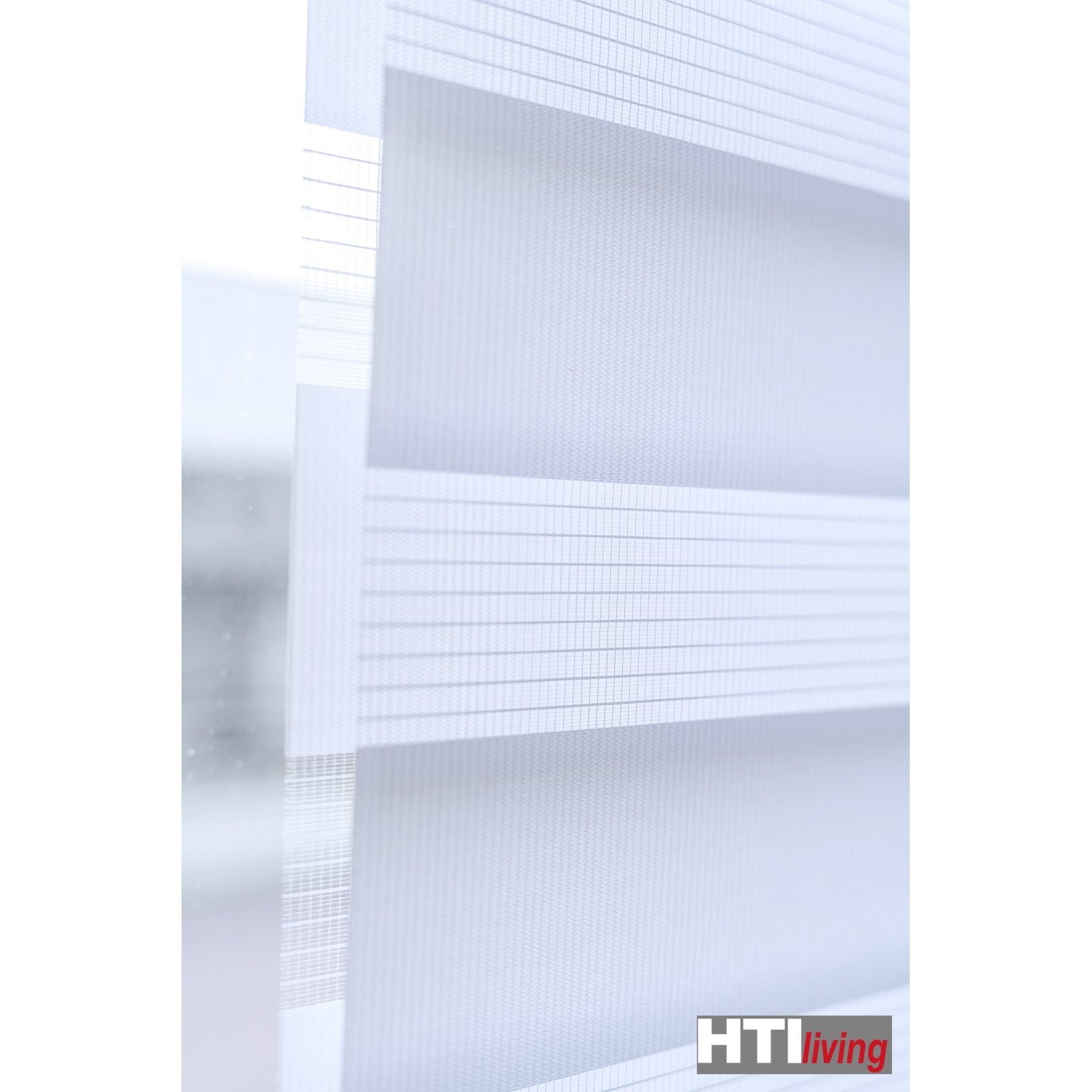 Doppelrollo Doppelrollo uni 45 x halbtransparent, ohne Klemmfix Marisol, HTI-Living, Bohren, Weiß 150