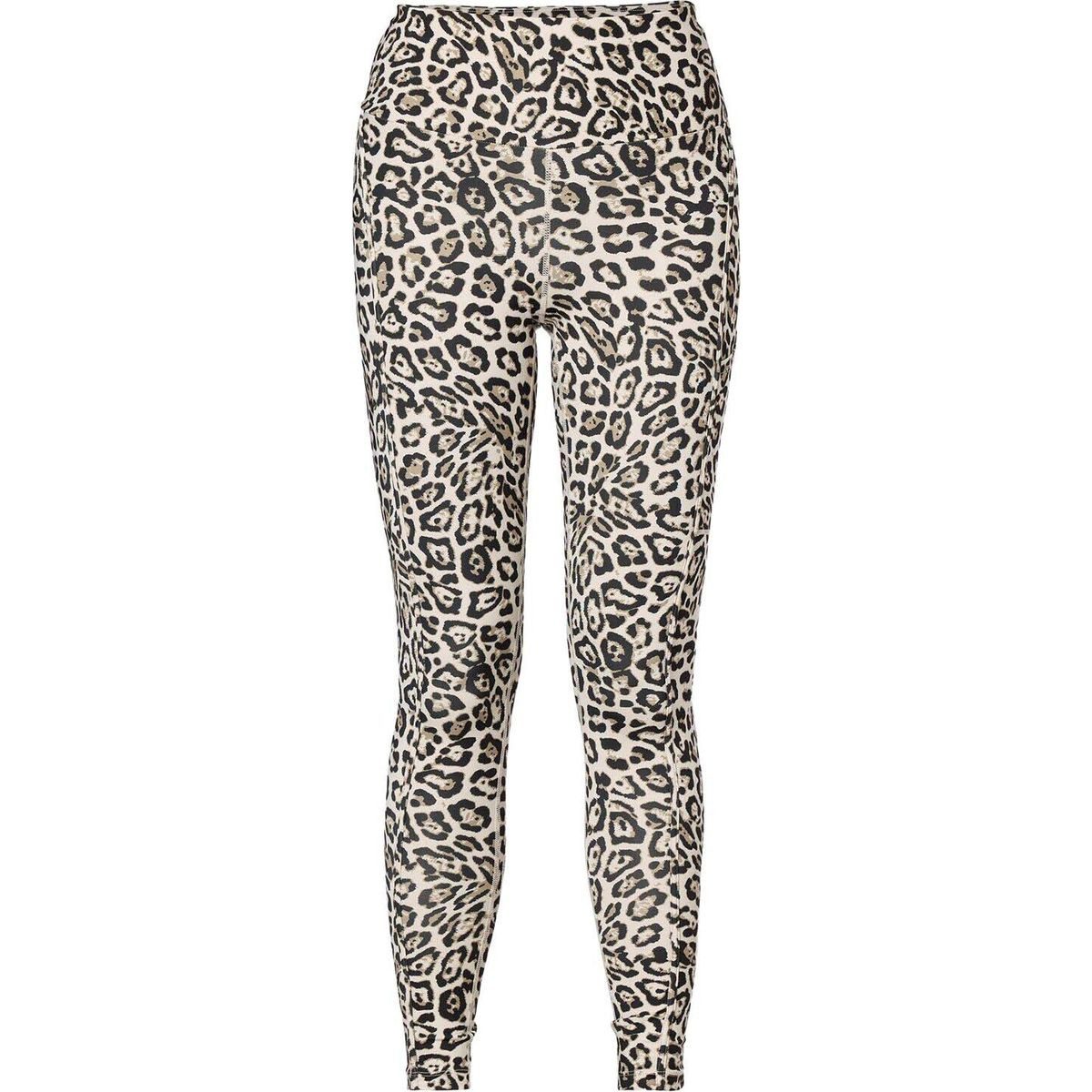 Goldbergh Lauftights Artemis Tight Stylische Damen-Sportleggings mit Jaguar-Muster, schnelltrocknend und