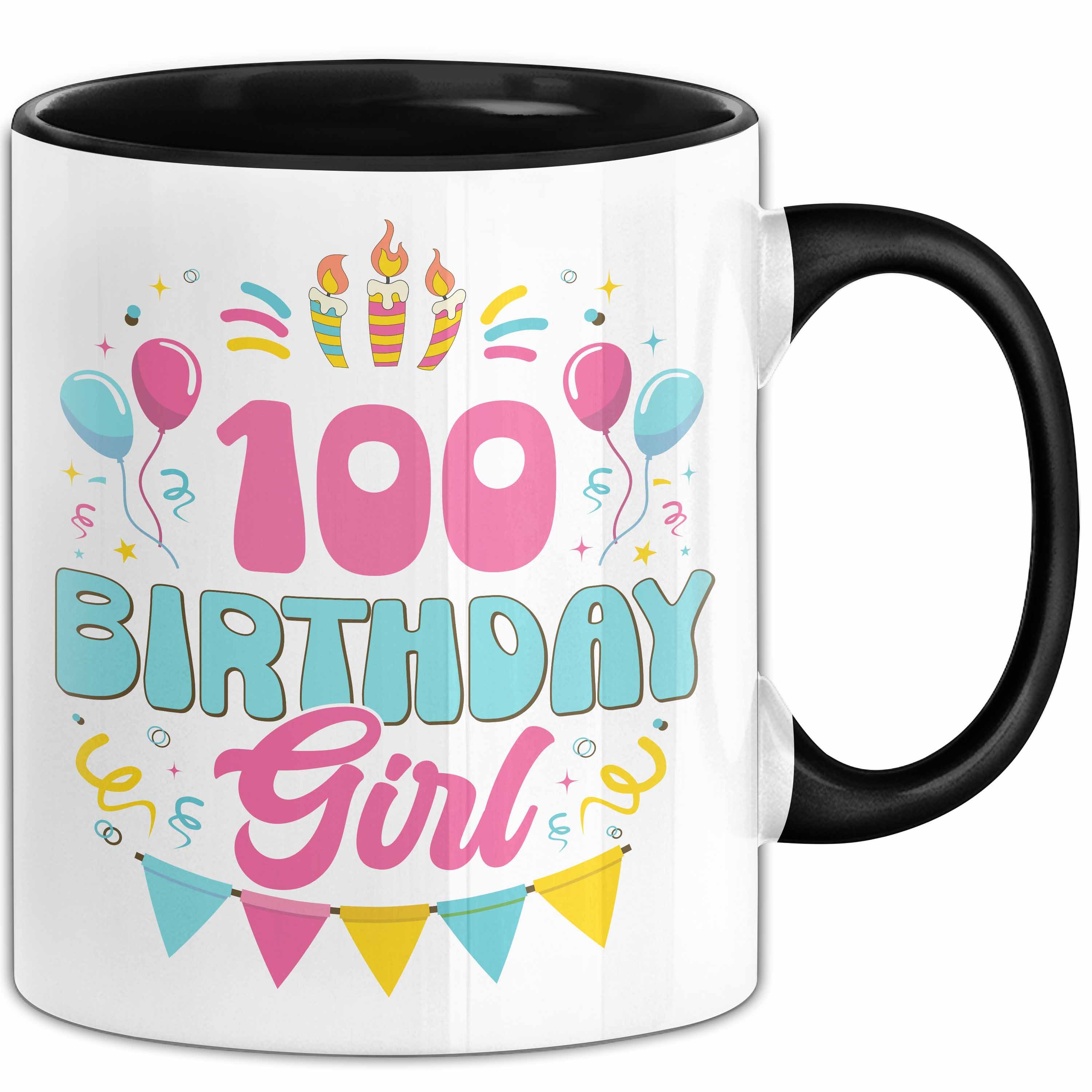 Trendation Tasse 100. Geburtstag Tasse Frauen Mädchen Geschenkidee Lustig 100 Birthda