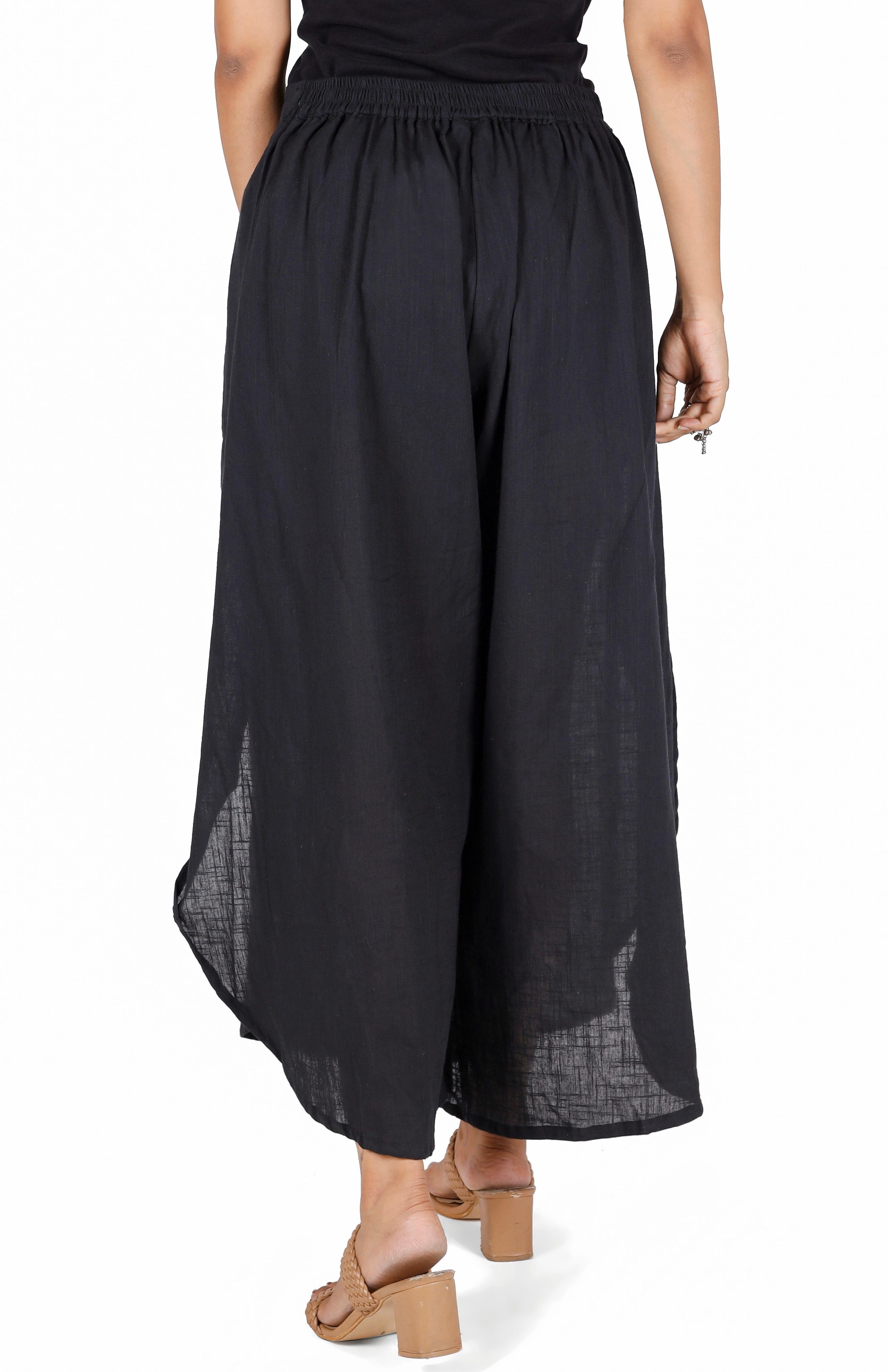 Guru-Shop Relaxhose Palazzohose, Boho Hosenrock, offene Sommerhose.. alternative Bekleidung – Bild 2 von 5