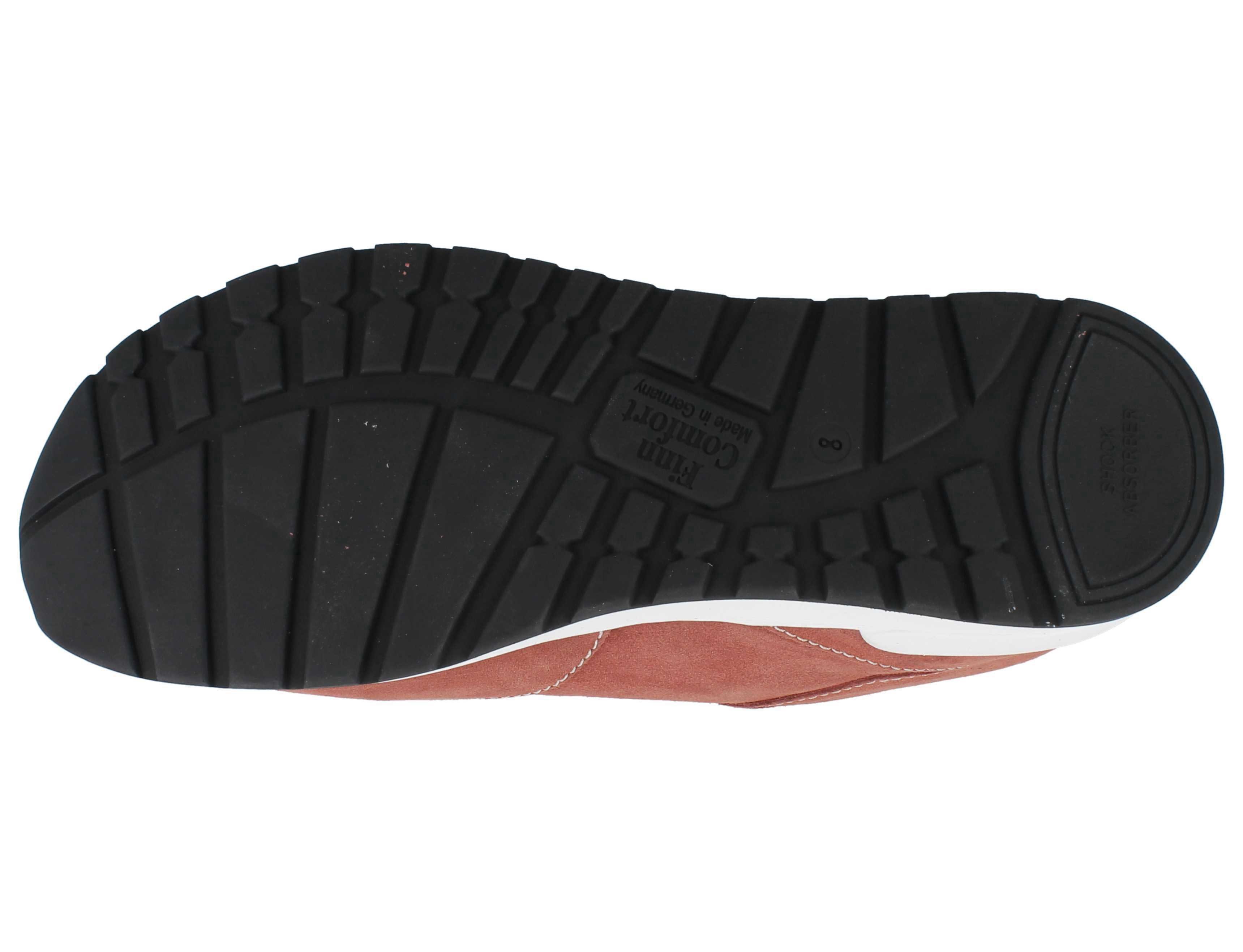 Finn Comfort FINN COMFORT Prezzo Herren Halbschuhe rostrot Veloursleder - Größe: Schnürschuh Wechselfußbett