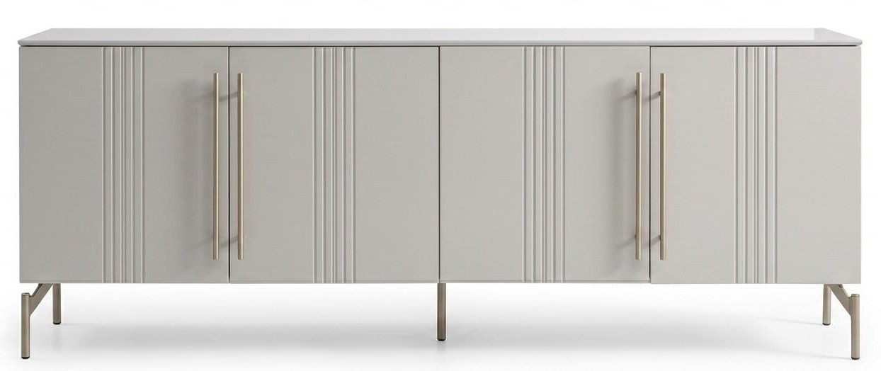 Xlmoebel Sideboard Konsole Stil modern silberfarben Wohnzimmer bequem praktisch