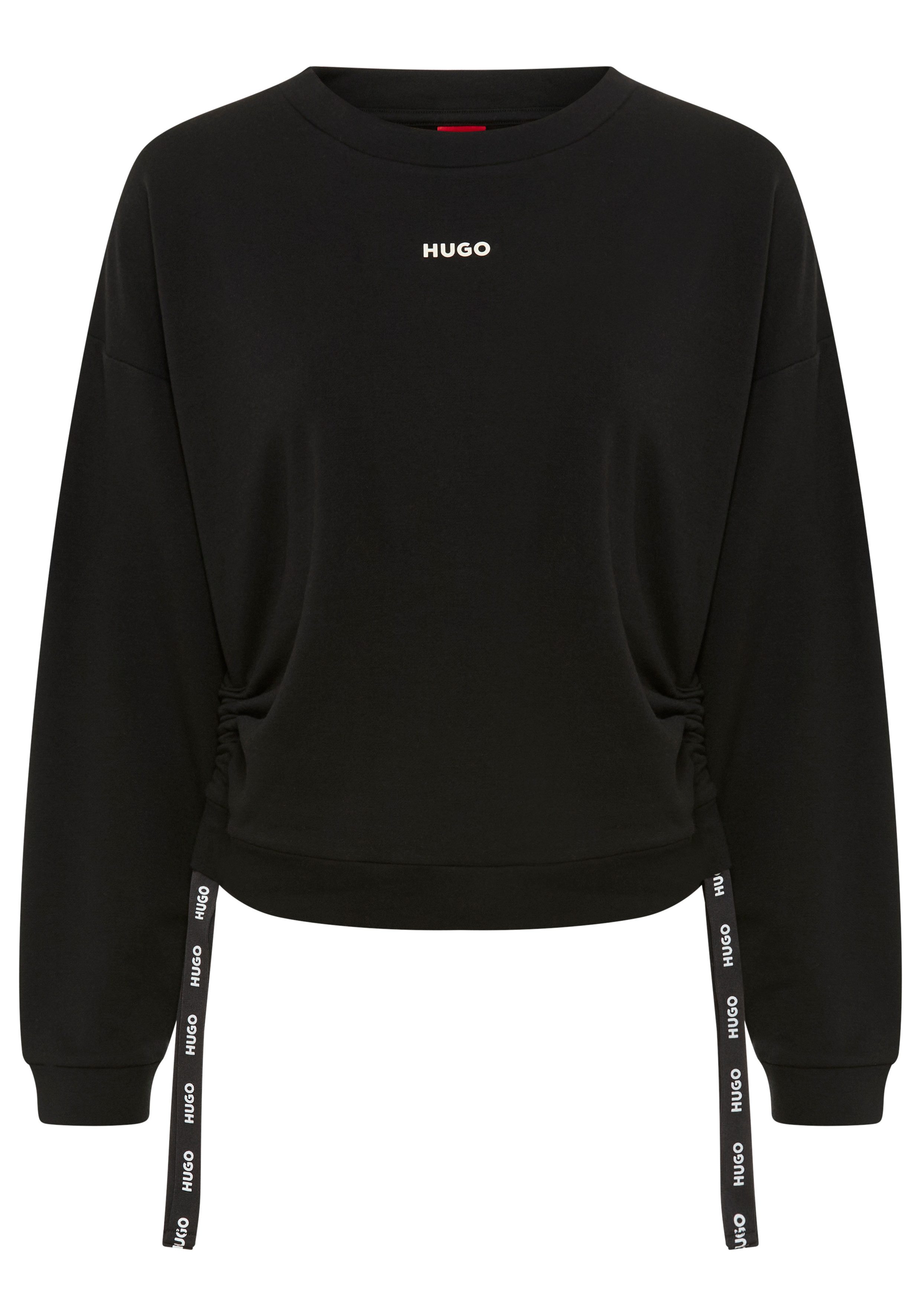 HUGO Sweatshirt Casual Riemen an der Seite für verstellbare Seitenlänge günstig online kaufen