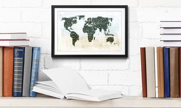 WandbilderXXL Kunstdruck Worldmap No.1, Weltkarte, Wandbild, in 4 Größen erhältlich