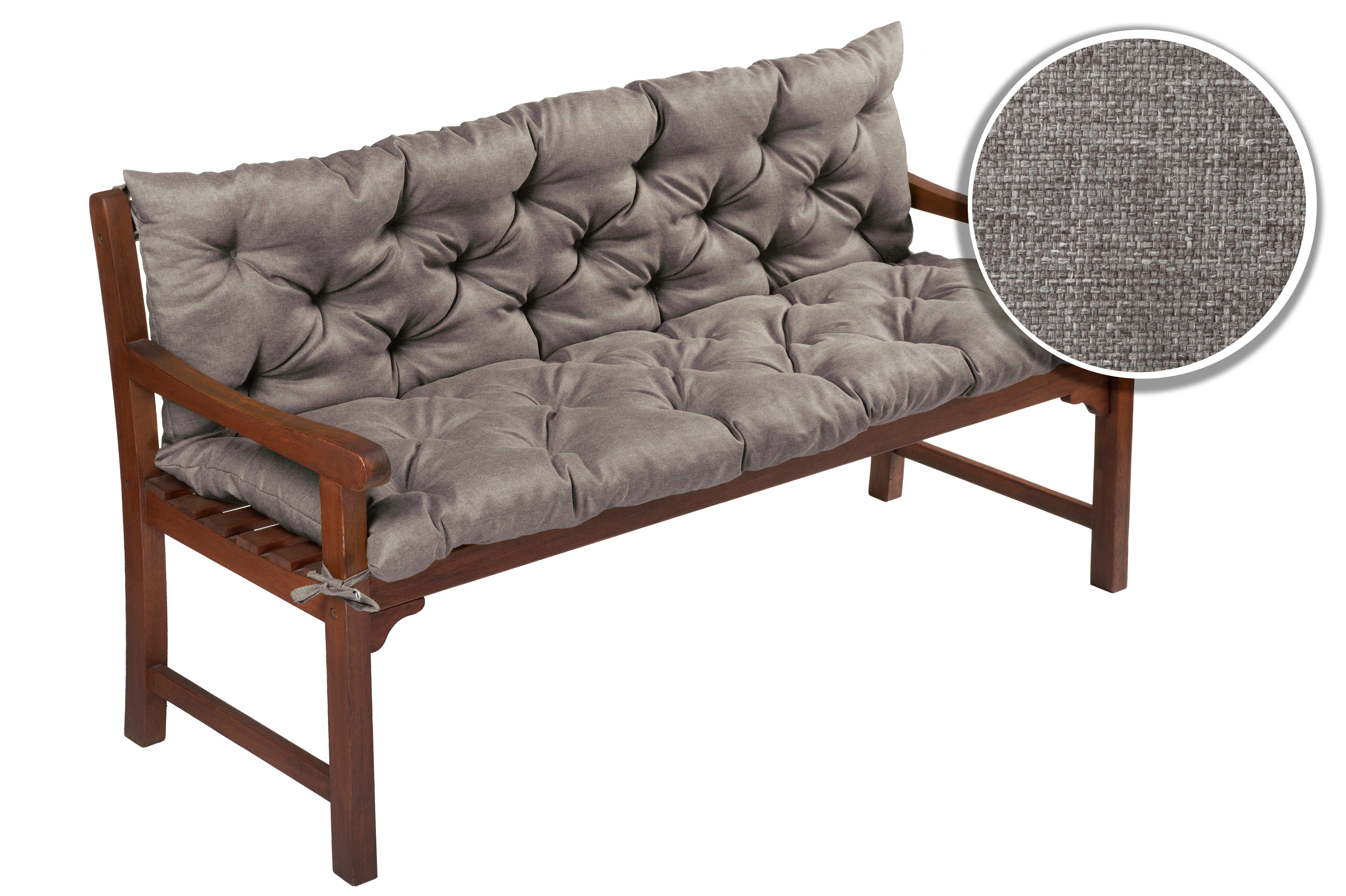 sunnypillow Bankauflage Bankauflage Stuhlkissen viele Farben und Größen zur Auswahl, 100 cm x 40 cm x 40 cm grau