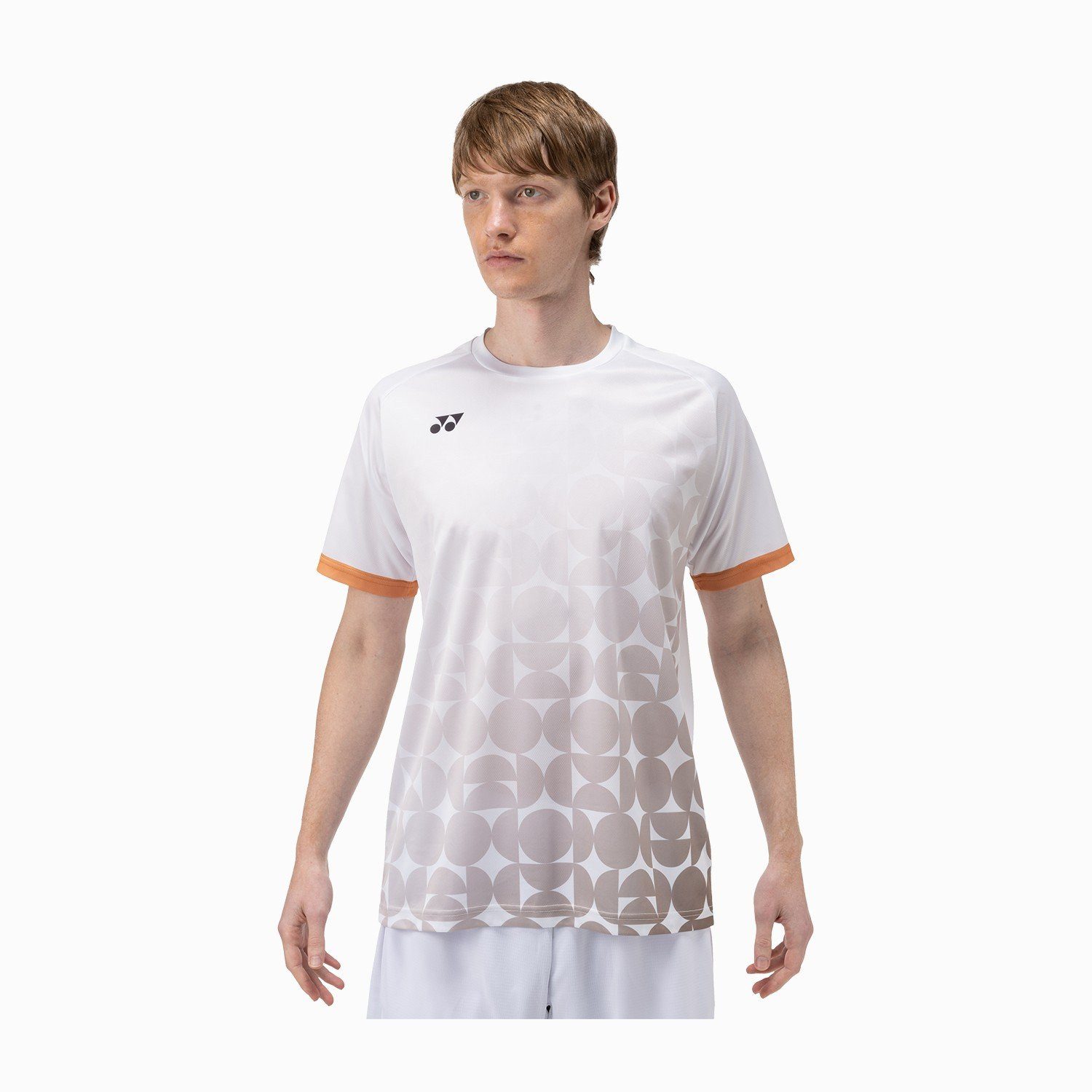 Yonex T-Shirt Practice Print 16746 (100% Polyester) 2025 weiss Herren
