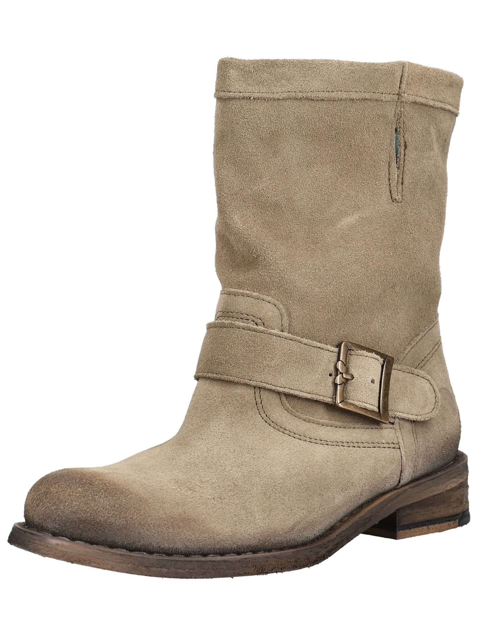Felmini Stiefelette Veloursleder . Cowboy Stiefelette