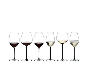 RIEDEL THE WINE GLASS COMPANY Champagnerglas Riedel Fatto a Mano Champagner Weinglas Schwarz, Glas