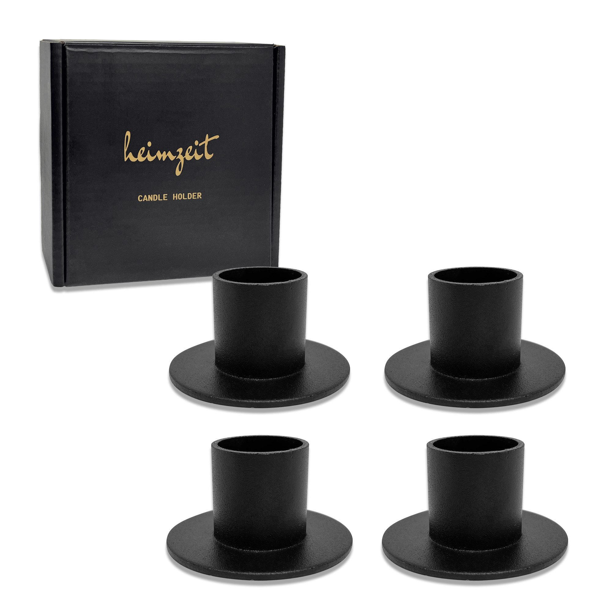 heimzeit Tischkerzenhalter Kerzenhalter für Stabkerzen 25 mm (Set, 4 Stück) günstig online kaufen