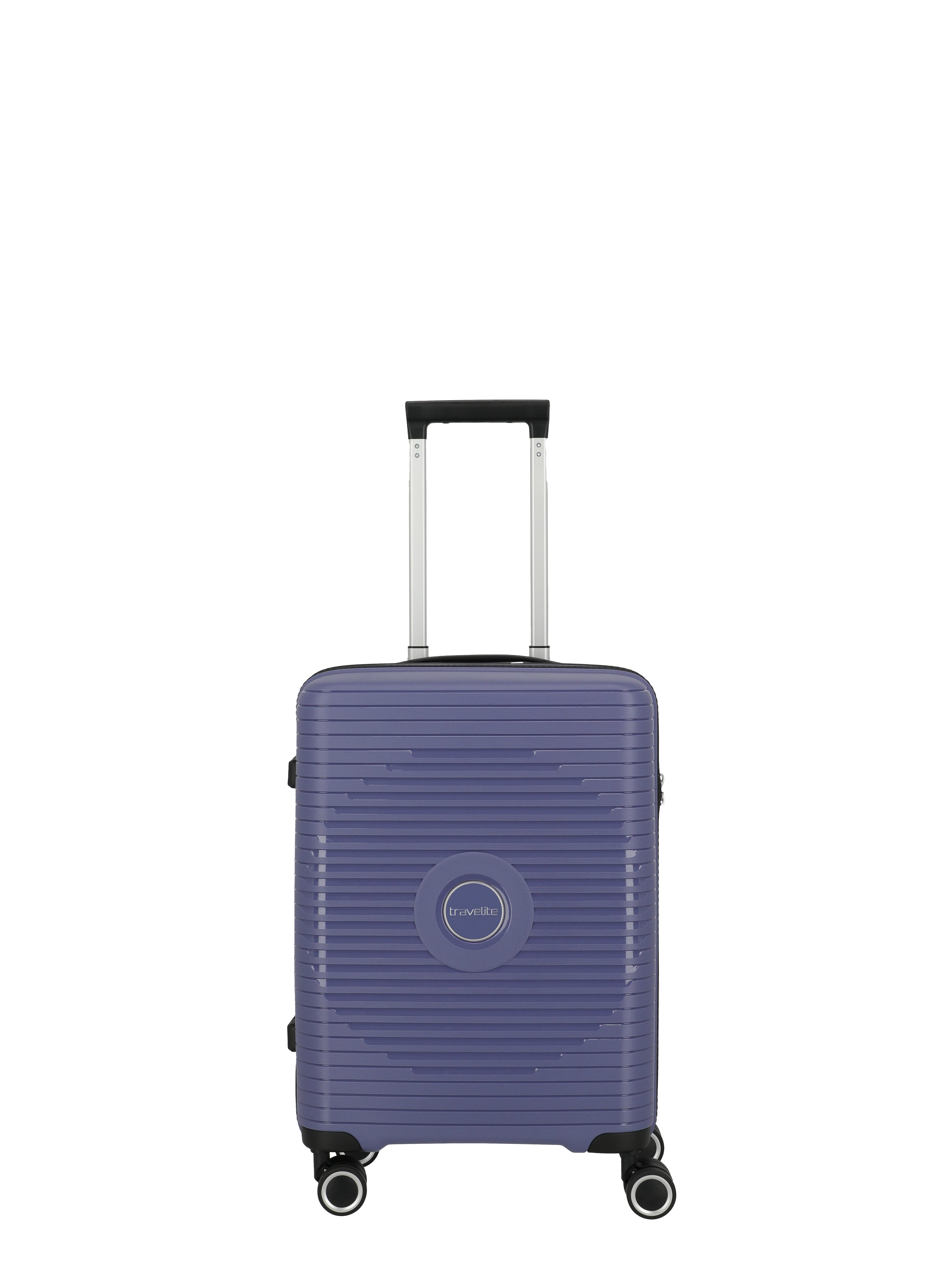 travelite Hartschalen-Trolley Orbita, verschiedene Größen und Farben, 4 Rollen, Lavendel, Türkis, Schwarz S M L o. 3tlg Set