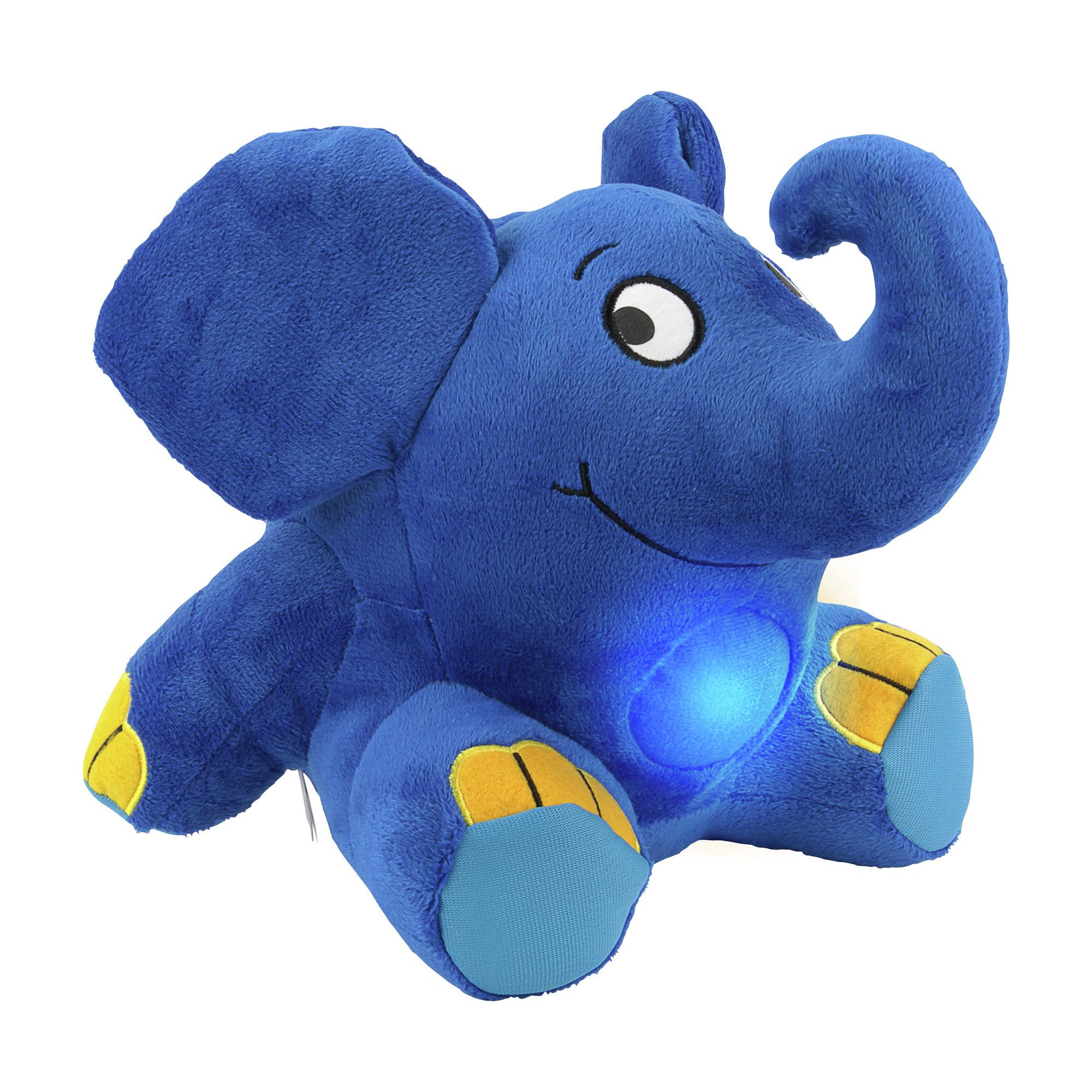ANSMANN AG LED Nachtlicht LED Nachtlicht Elefant Kuscheltier inkl. Batterien & Musik Funktion