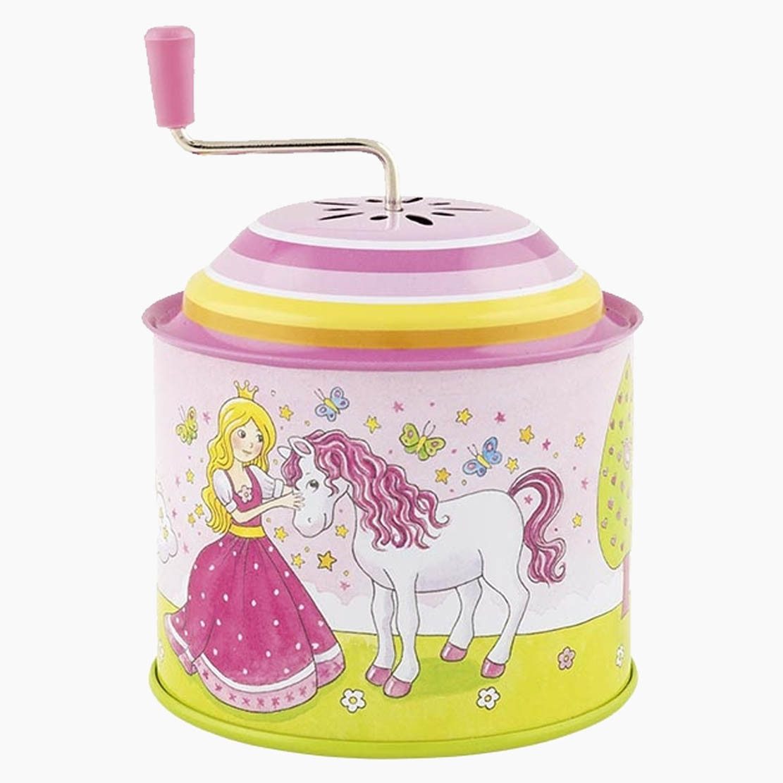 goki Spielzeug-Musikinstrument Musikspieldose, Prinzessin, (packung, 1 tlg., Twinkle, Twinkle Little Star), Kombination aus hören, fühlen und spielen