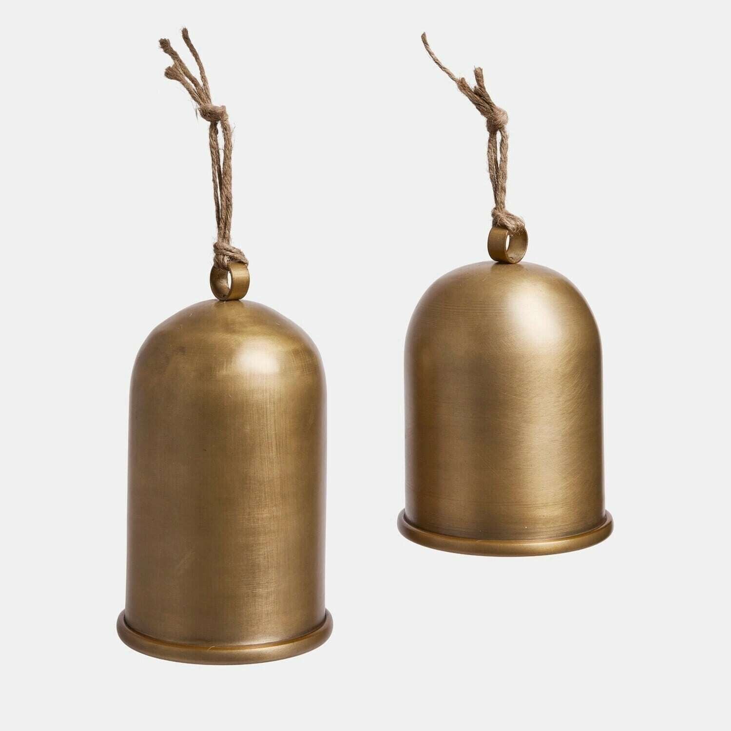 Mirabeau Dekoobjekt Deko-Glocke 2er Set Miravona messing