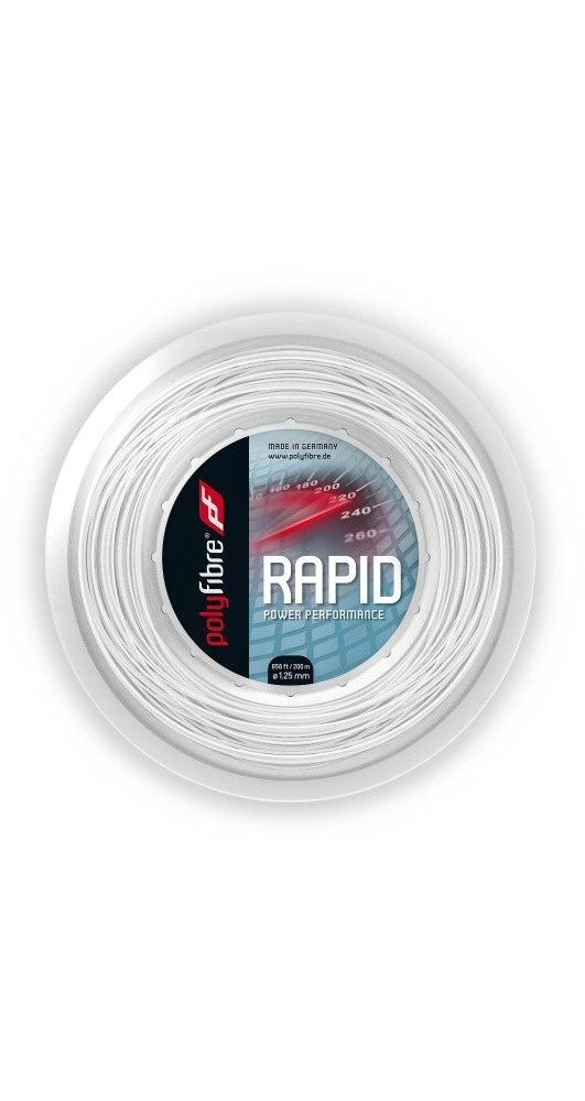 Tennissaite TCS rapid (Haltbarkeit+Power) weiss 200m Rolle