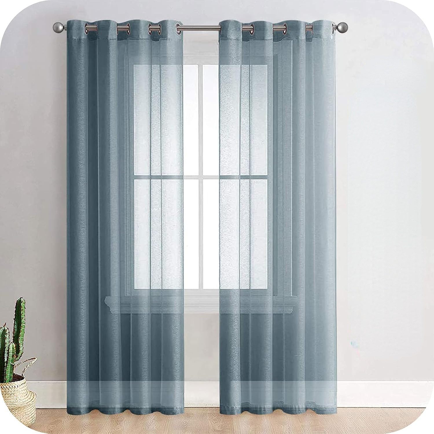 BYSURE Gardine, Ösen (2 St), transparent, günstig online kaufen