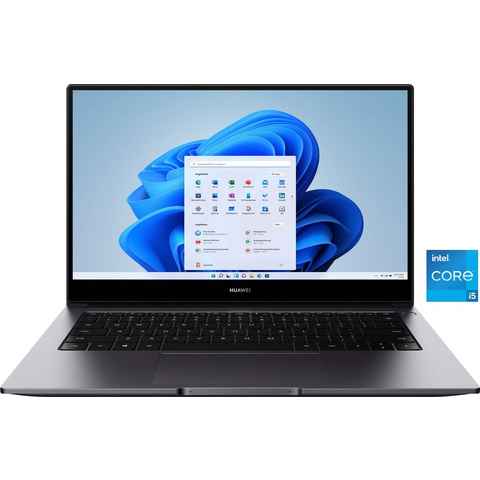 Huawei MateBook D14 2022 Notebook (35,56 cm/14 Zoll, Intel Core i5 1155G7, Iris® Xᵉ Graphics, 512 GB SSD)