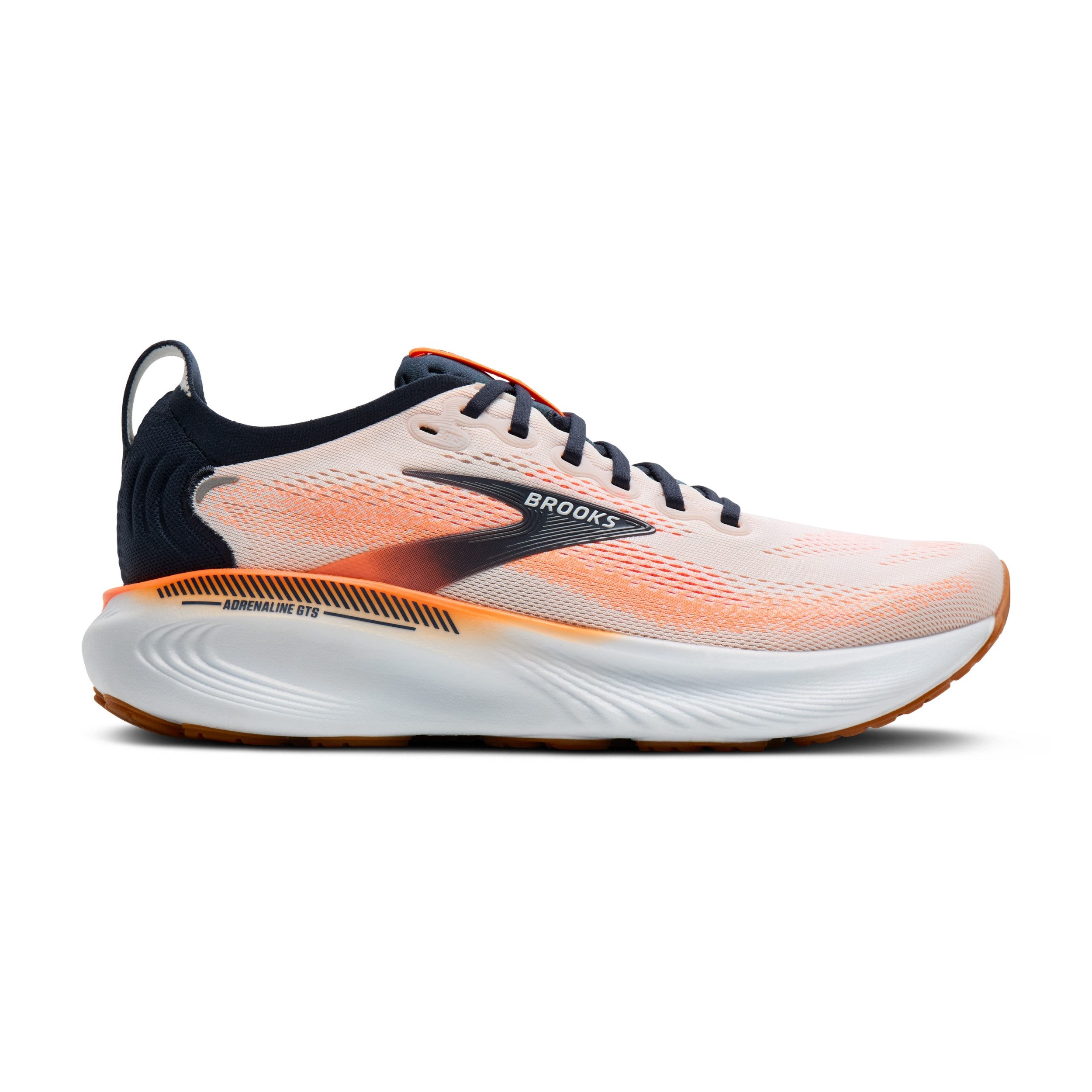 Brooks Adrenaline GTS 25 Herren Laufschuh White/Spellbound/Orange Laufschuh