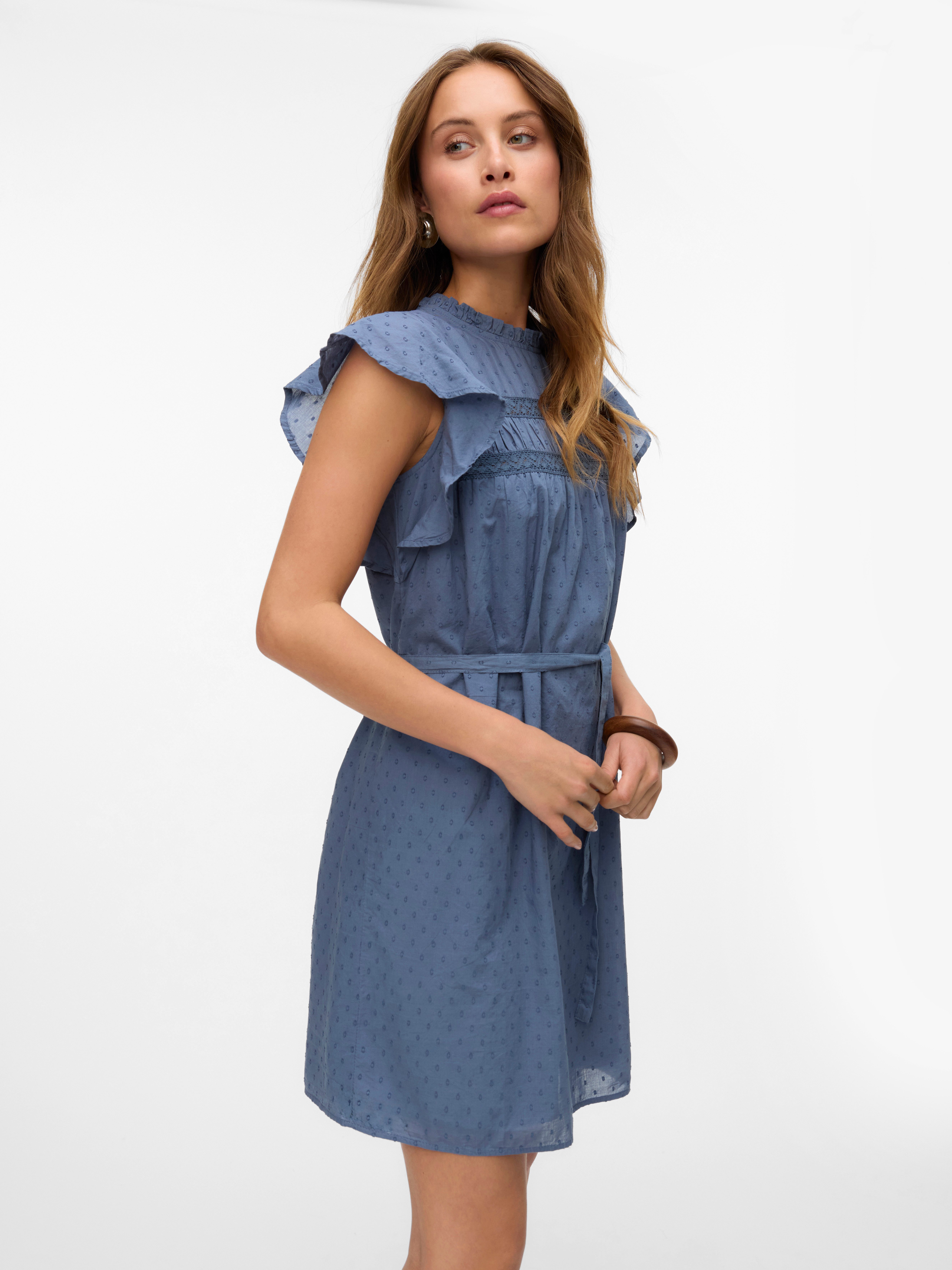 Vero Moda Minikleid VMTRINE SL SHORT LACE DRESS WVN GA NOOS Sommerkleid günstig online kaufen