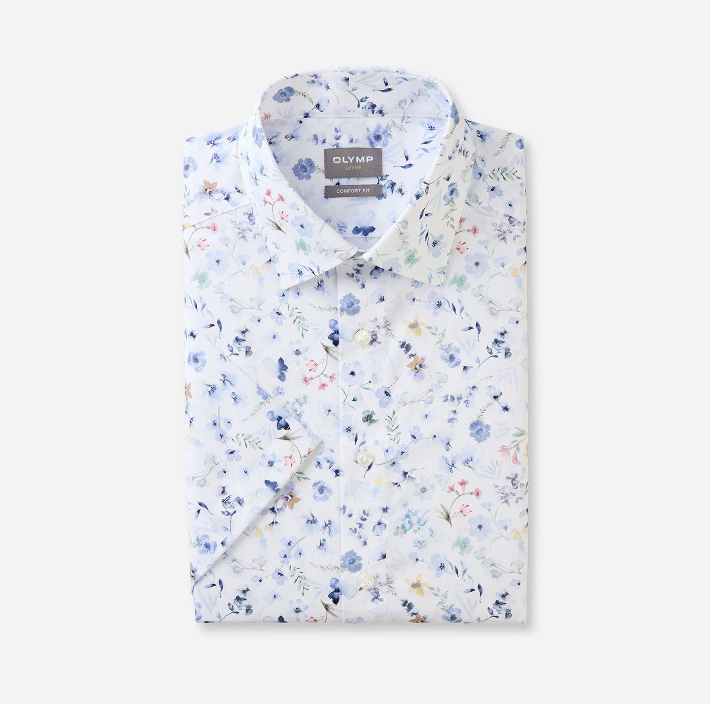 OLYMP Kurzarmhemd Luxor comfort fit mit floralem Print günstig online kaufen