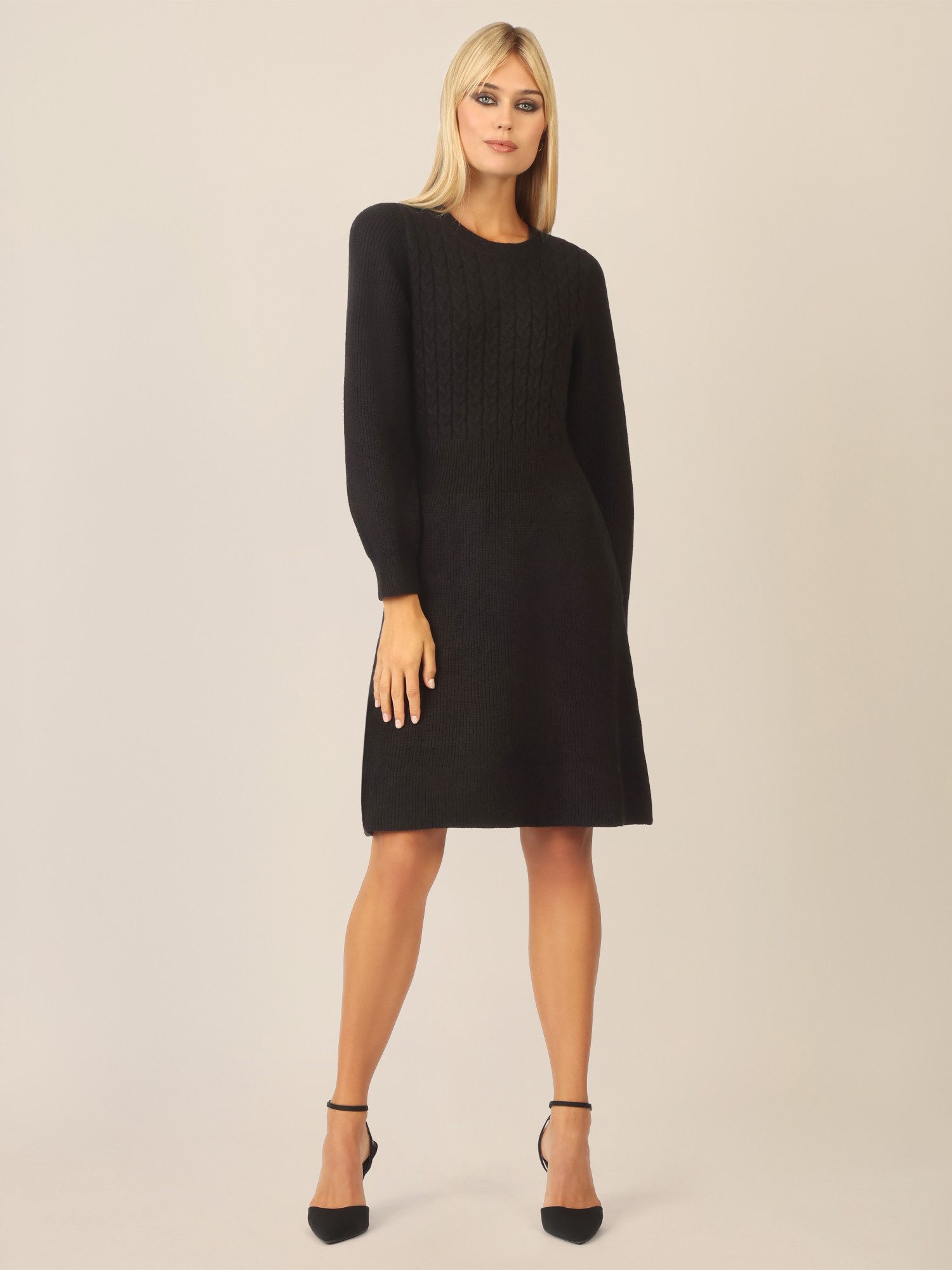 Apart Strickkleid mit Zopfmuster günstig online kaufen
