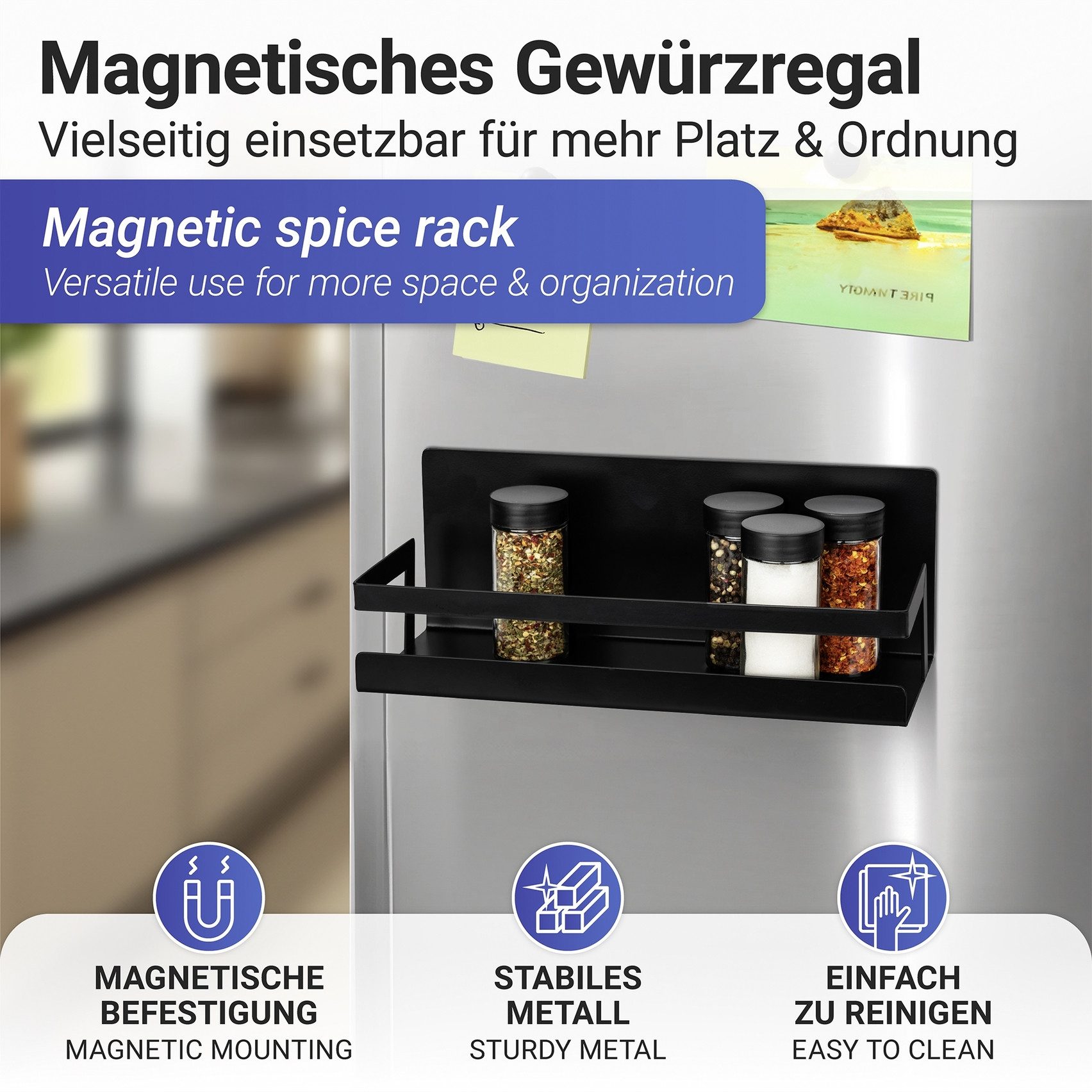 WENKO Gewürzregal Modell Ima, magnetisches Küchenregal, günstig online kaufen