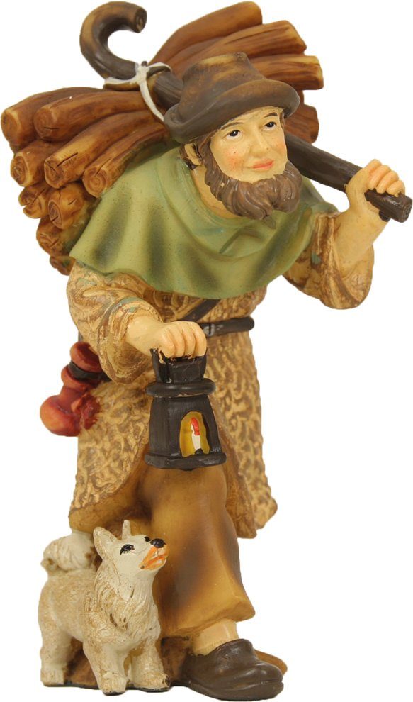 FADEDA Krippenfigur FADEDA Hirte mit Holz und Laterne, Höhe in cm: 11 (1 St günstig online kaufen