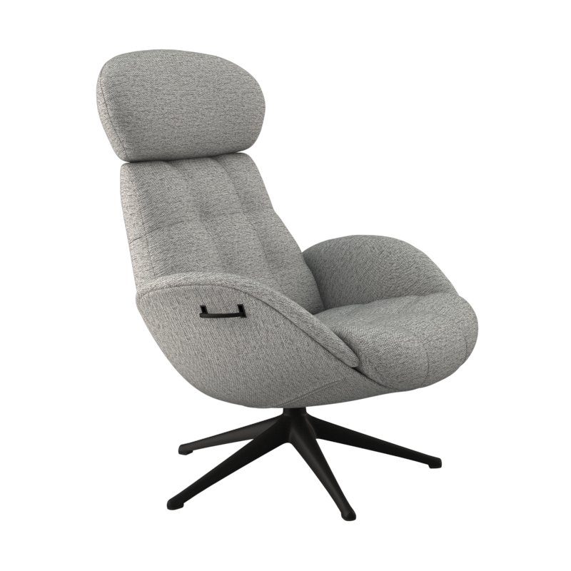 FLEXLUX Relaxsessel Relaxchairs Chester, Rücken- & Kopfteilverstellung,  drehbar, Fuß schwarz