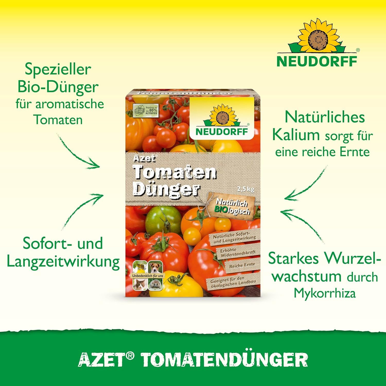 Neudorff Gemüsedünger Azet TomatenDünger 2,5 kg günstig online kaufen