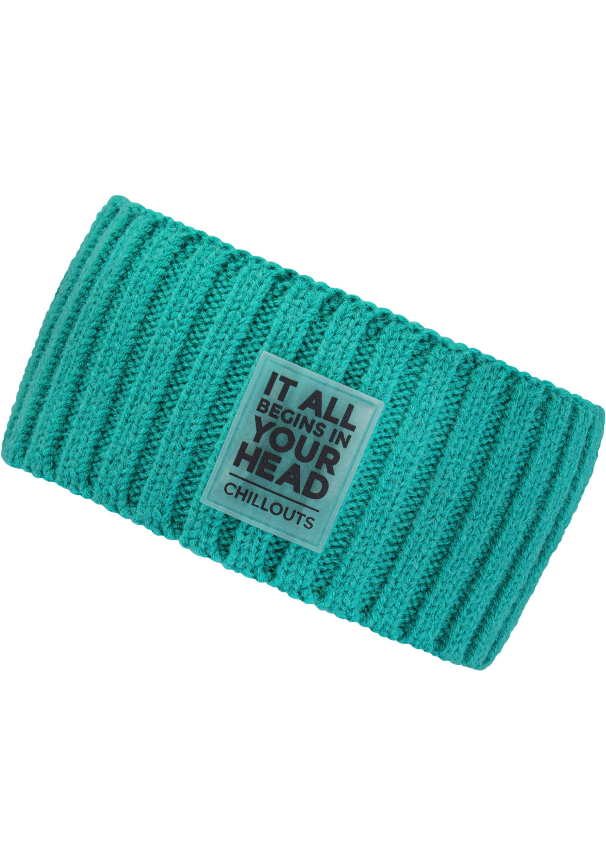 chillouts Stirnband Zoe Headband Trendiges Design turquoise | Strickmützen