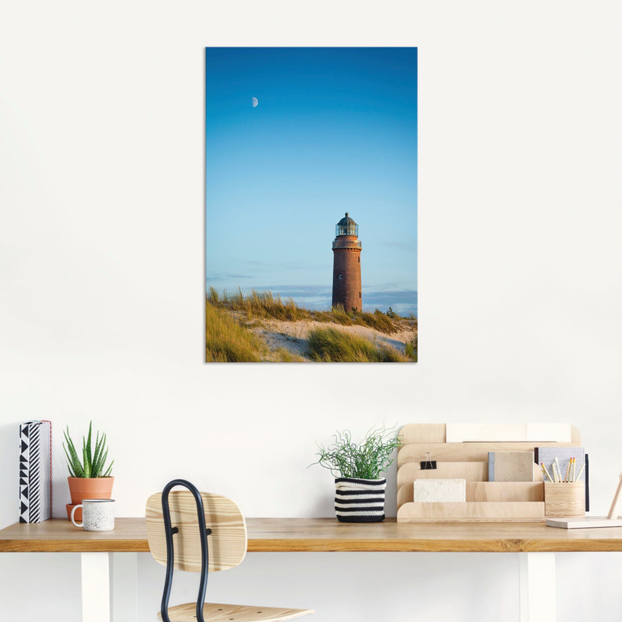 Artland Wandbild »Leuchtturm Darßer Ort«, Gebäude (1 Stück), in vielen Größen & Produktarten - Alubild / Outdoorbild für den Außenbereich, Leinwandbild, Poster, Wandaufkleber / Wandtattoo auch für Badezimmer geeignet-kaufen