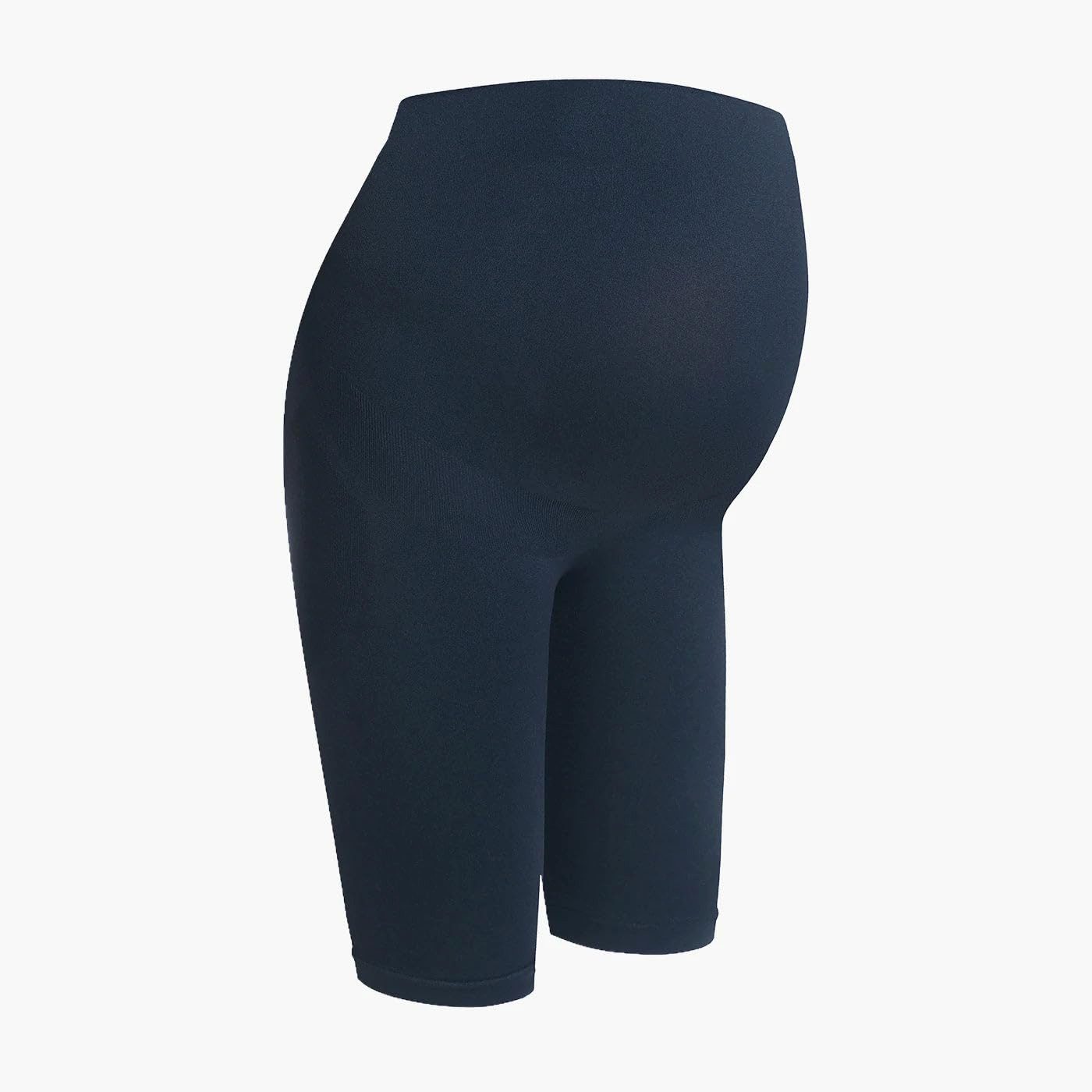 cfab (creamy fabrics) Umstandsleggings Seamless Umstandsshorts mit hohem Bund-Navy Blue-2XL (1-tlg)