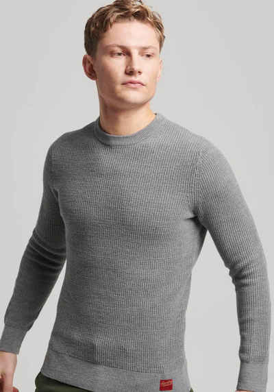 Superdry Strickpullover TEXTURED CREW KNIT JUMPER