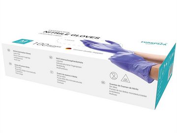 EUROPAPA Nitril-Handschuhe Medical Einmalhandschuhe Untersuchungshandschuhe (200, puderfrei ohne Latex, Gummihandschuhe, EN455 EN374) unsteril latexfrei disposible gloves