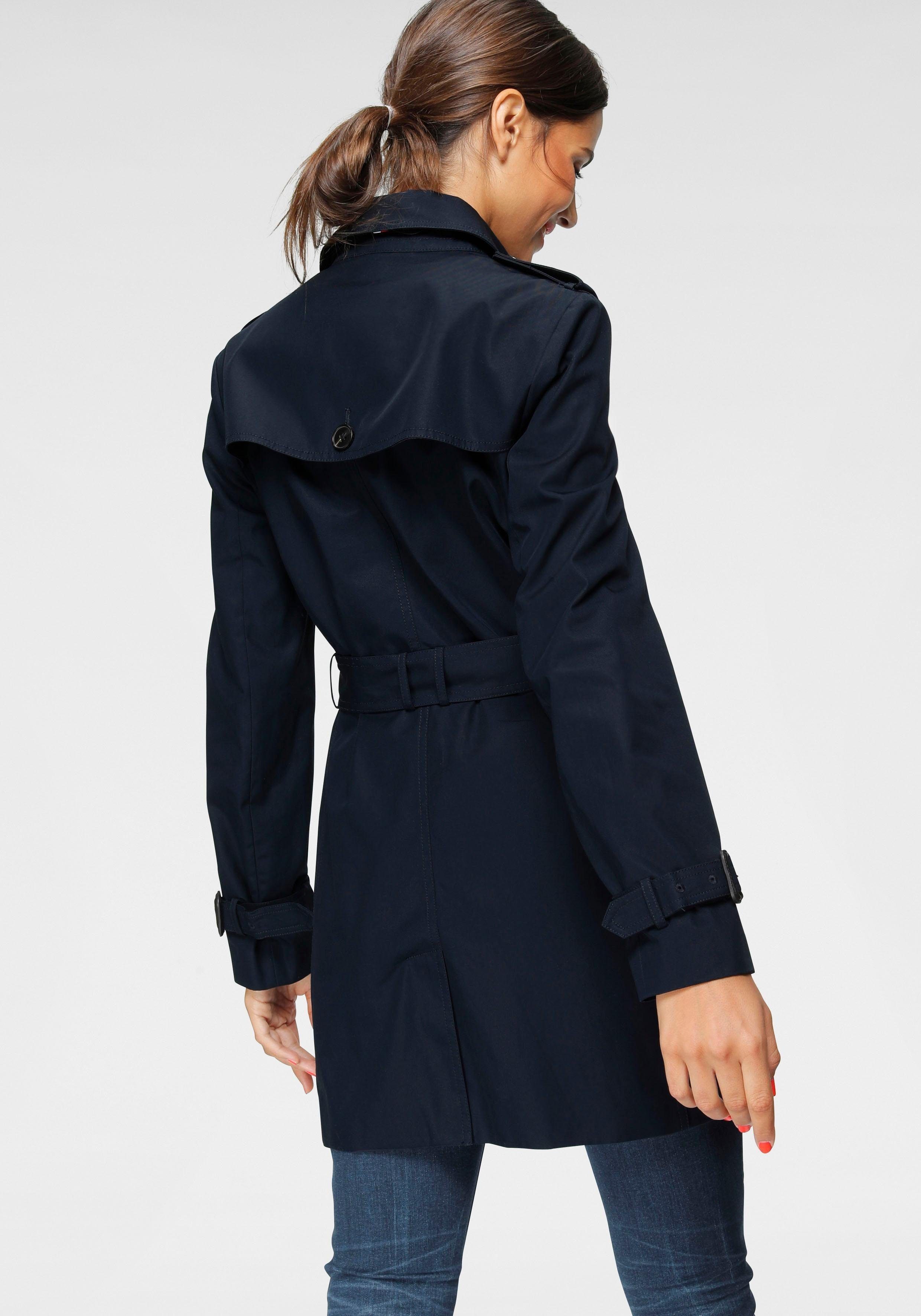 Tommy Hilfiger Langjacke HERITAGE SINGLE BREASTED TRENCH mit den typischen günstig online kaufen