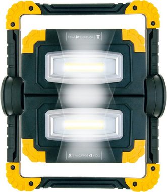 Schwaiger LED Arbeitsleuchte WLED30 513, COB-LED, Weiß, drehbare Leuchteinheit, mehrstufig einstellbarer Standfuß