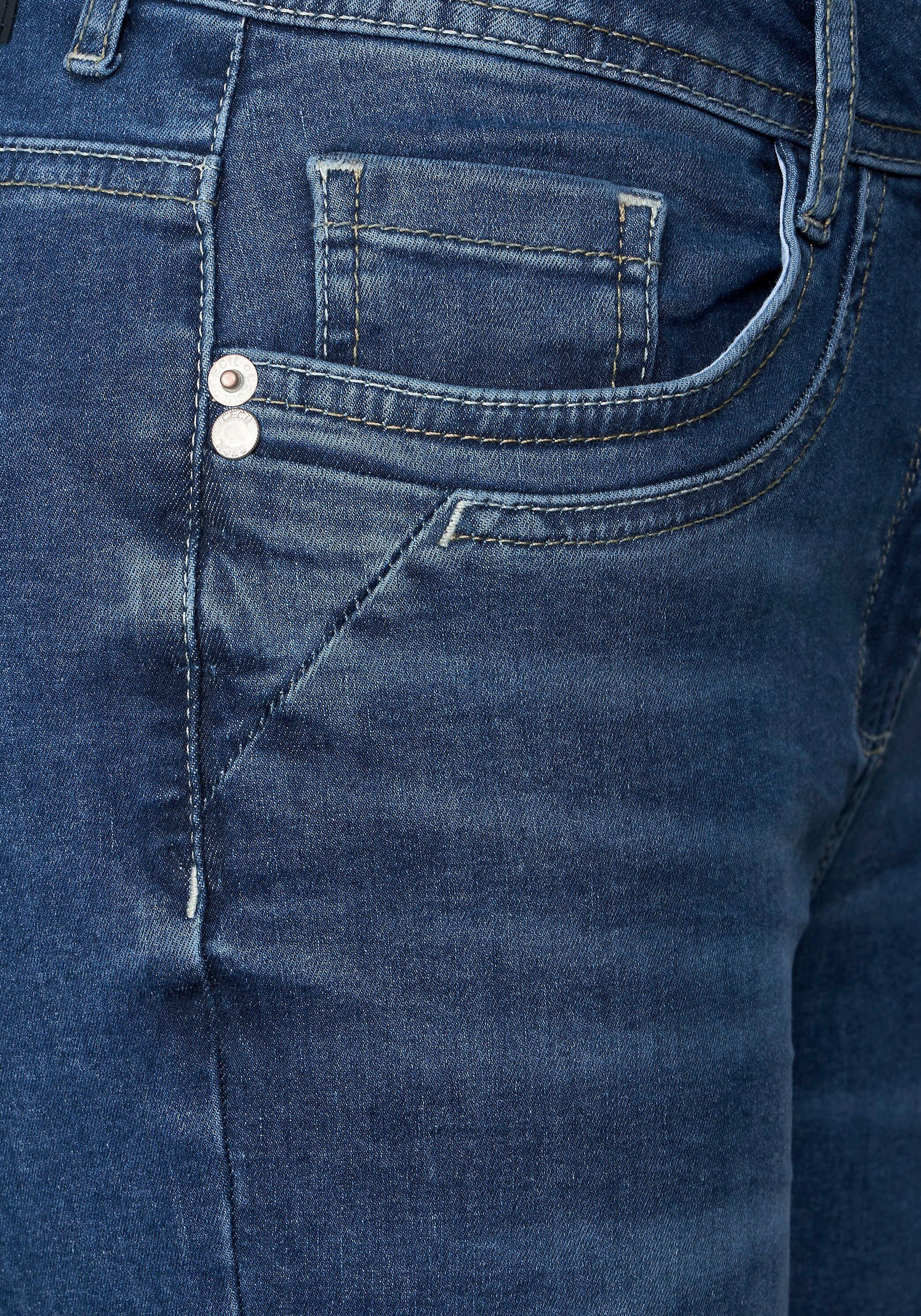 Cecil Slim-fit-Jeans Style Toronto knöchellanger Ausführung in
