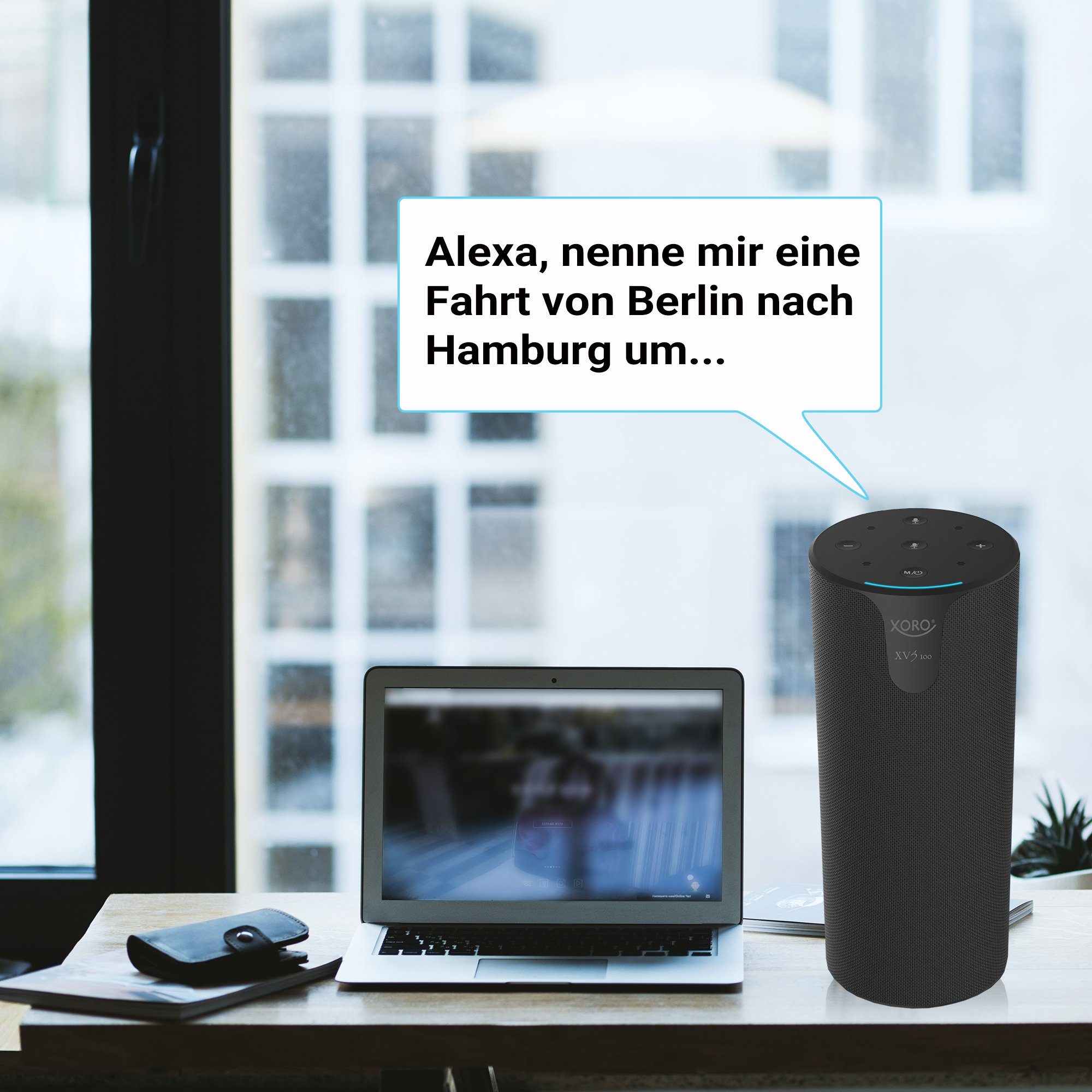 XORO XVS Smart Alexa WIFI/Bluetooth®-Speaker Xoro 100 Amazon Speaker Leistungsstarker