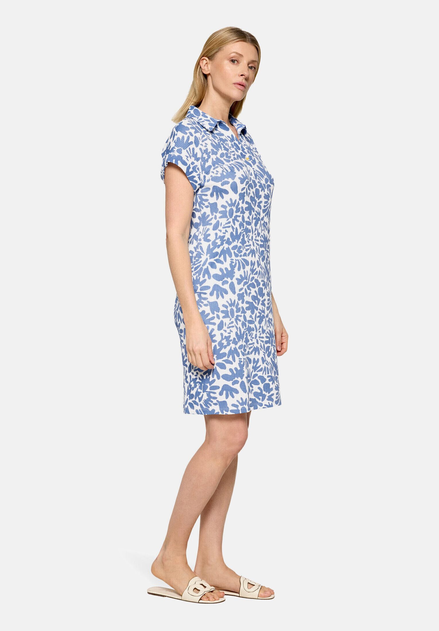 Cartoon Druckkleid Damen mit überschnittenen Ärmeln