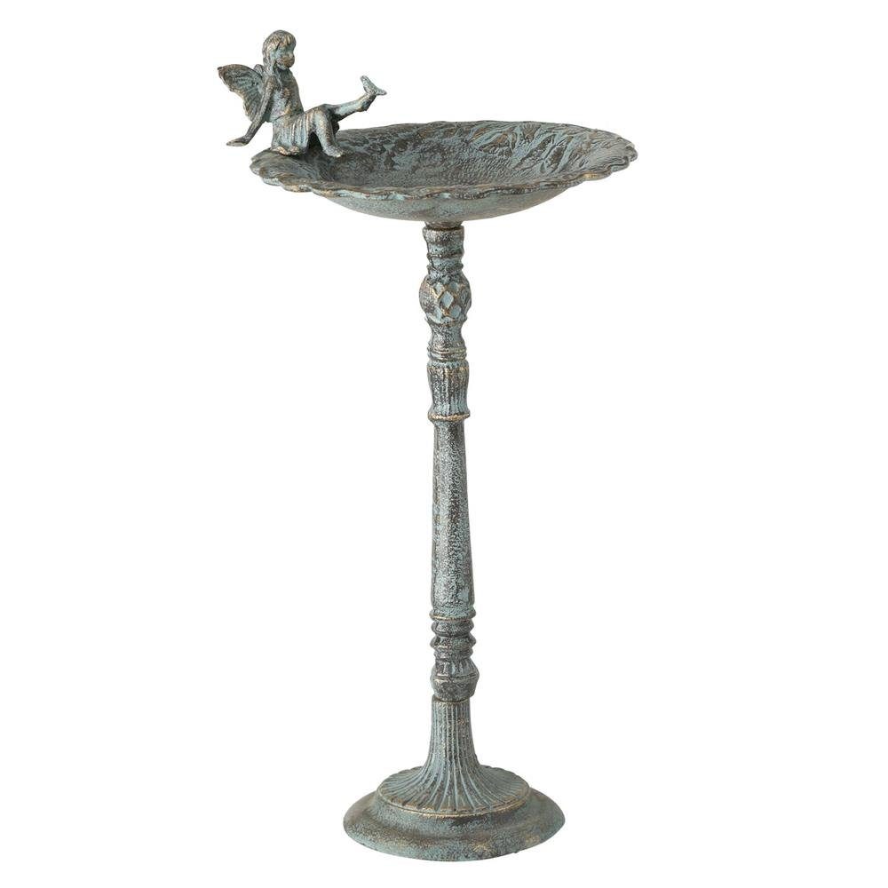 BOLTZE Vogeltränke Glory, aus Metall, Antikgold, wasserdicht, frostbeständig, Outdoor