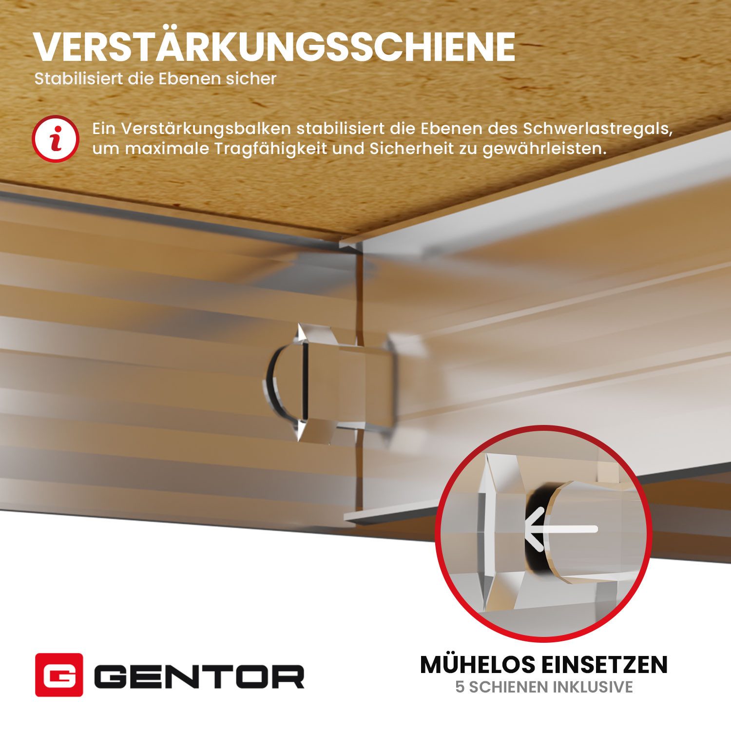 GENTOR Steckregal 2x Kellerregal Lagerregal Steckregal Schwerlastregal Regal Reifenregal