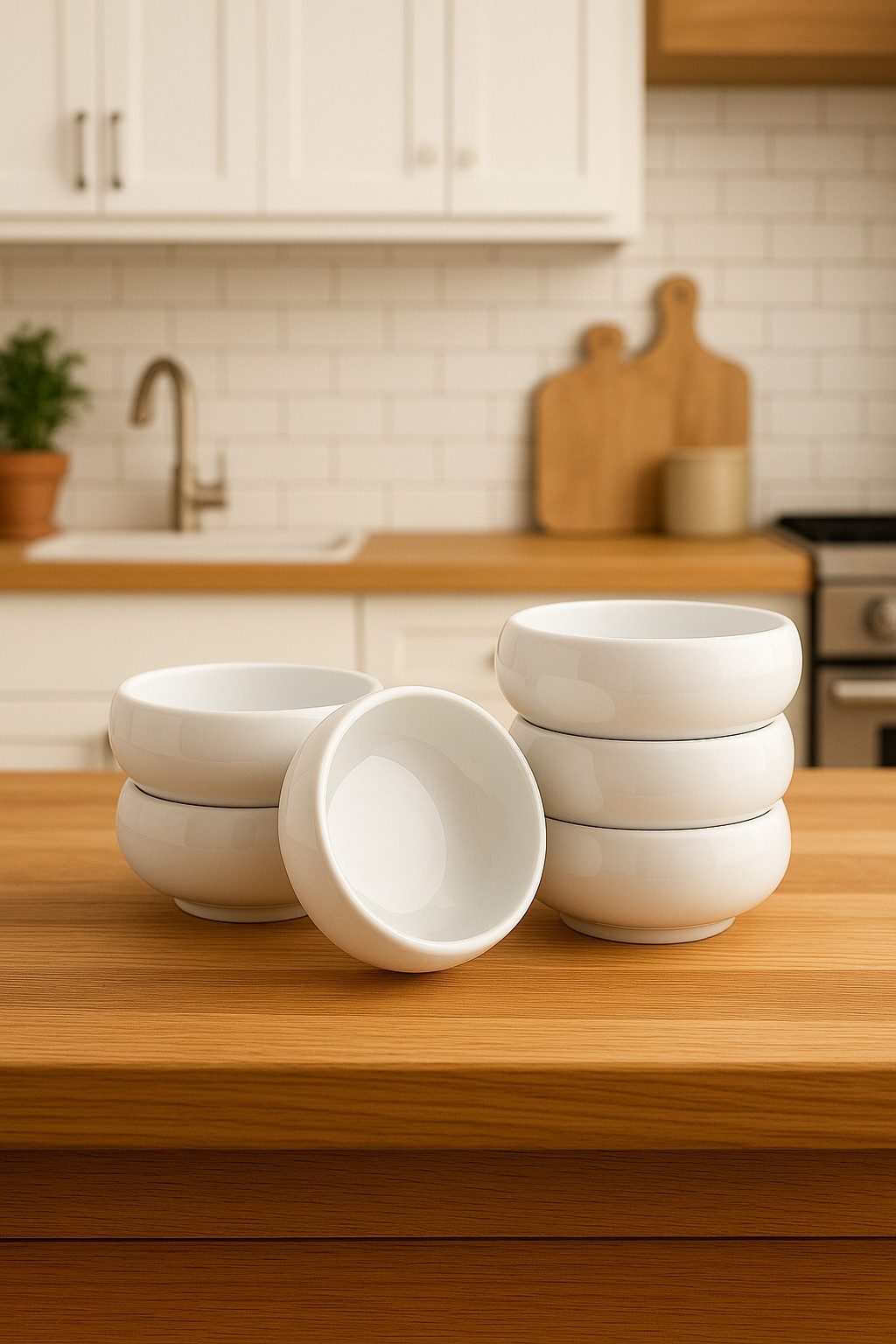 Özberk Snackschale Belicia, Porzellan, (Packung, 6-tlg), 6-teilig für Snacks, Cups und Schalen