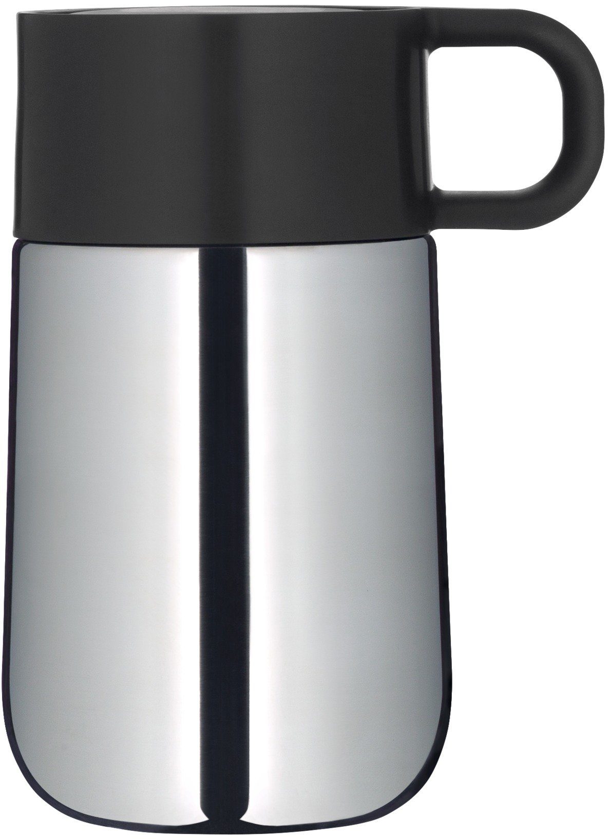 WMF Coffee-to-go-Becher Impulse, Cromargan® Edelstahl Coffee Automatikverschluss to Becher Silikon, mit Kunststoff, Rostfrei go 18/10