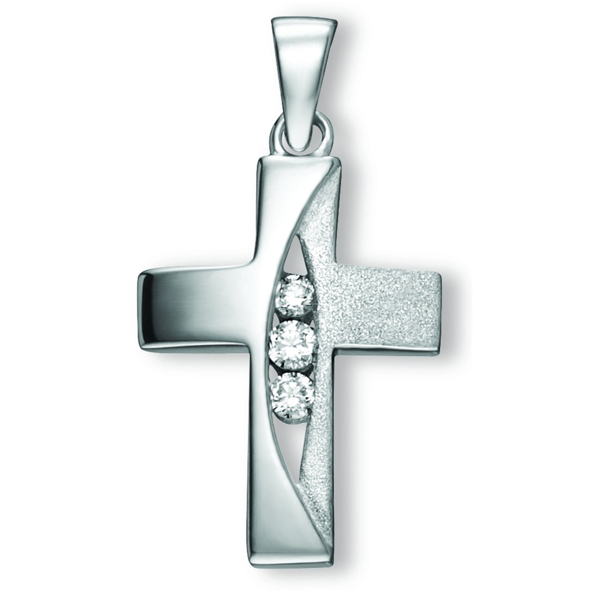 ONE ELEMENT Kettenanhänger Zirkonia Kreuz Anhänger aus 925 Silber, Symbolis günstig online kaufen