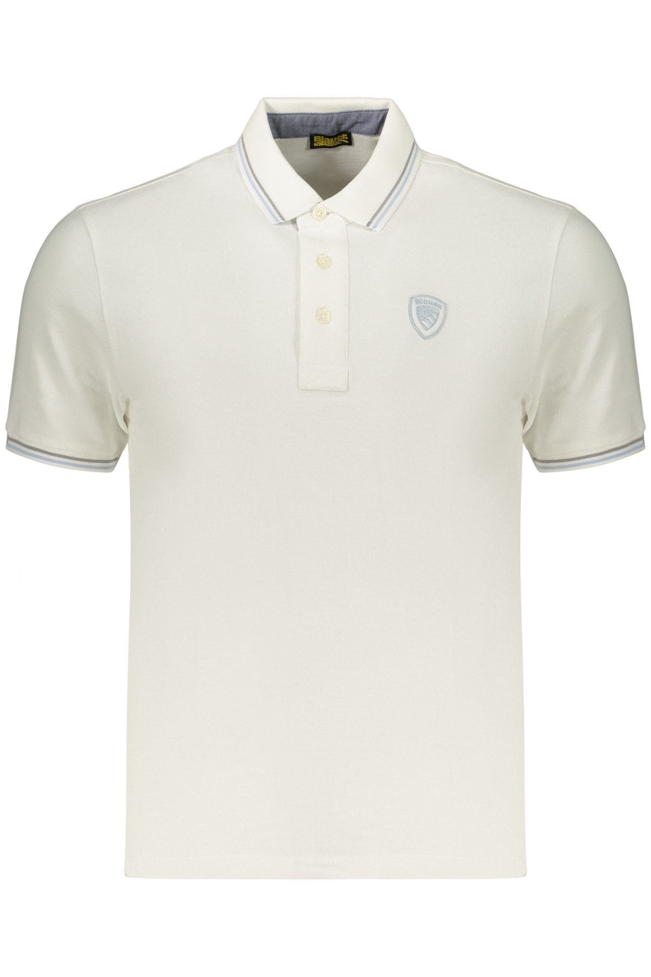Blauer Poloshirt Herren Kurzarm-Poloshirt Weiß - Regular Fit mit