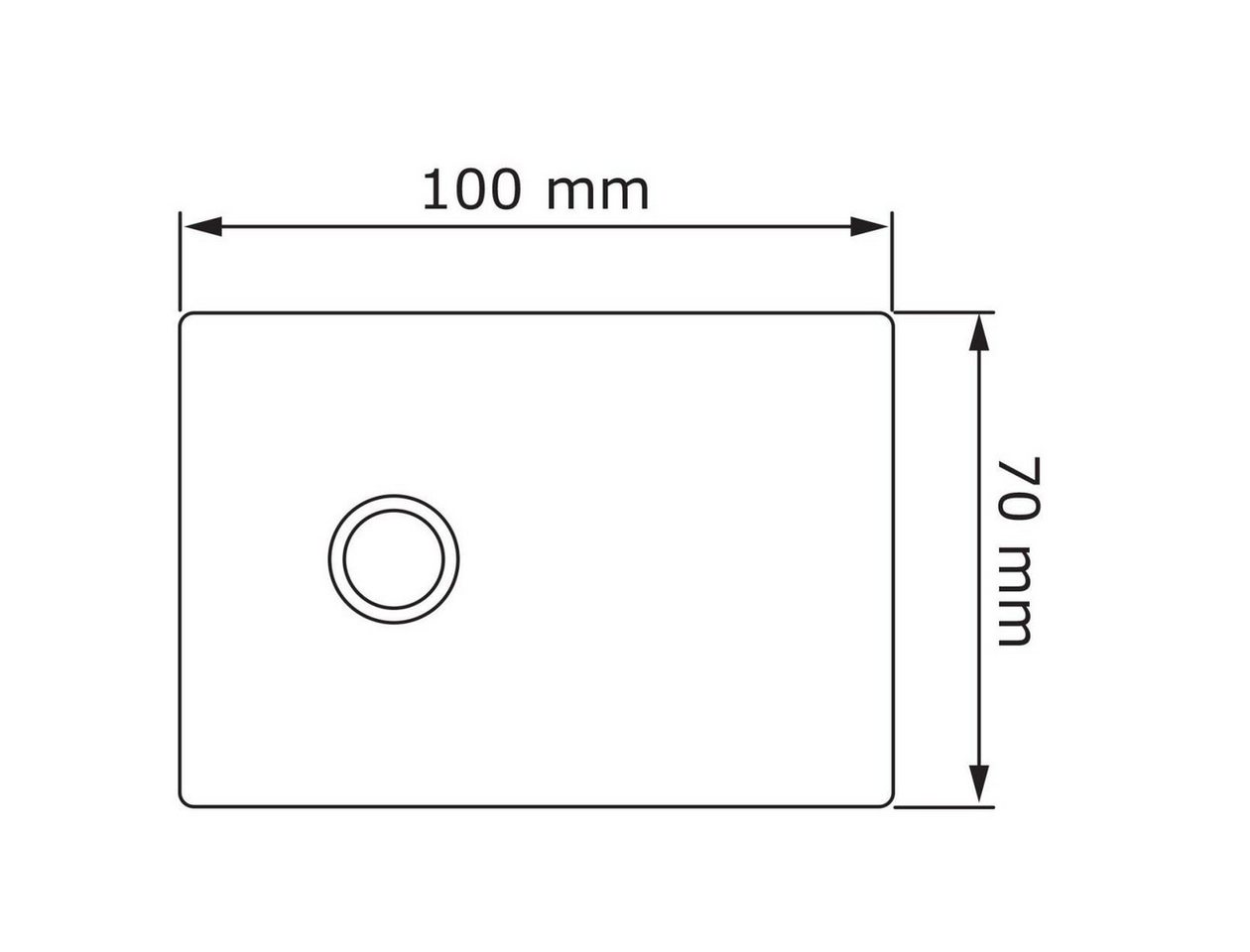Thumbnail - Bravios Briefkasten Klingeltaster Rectangle Rot