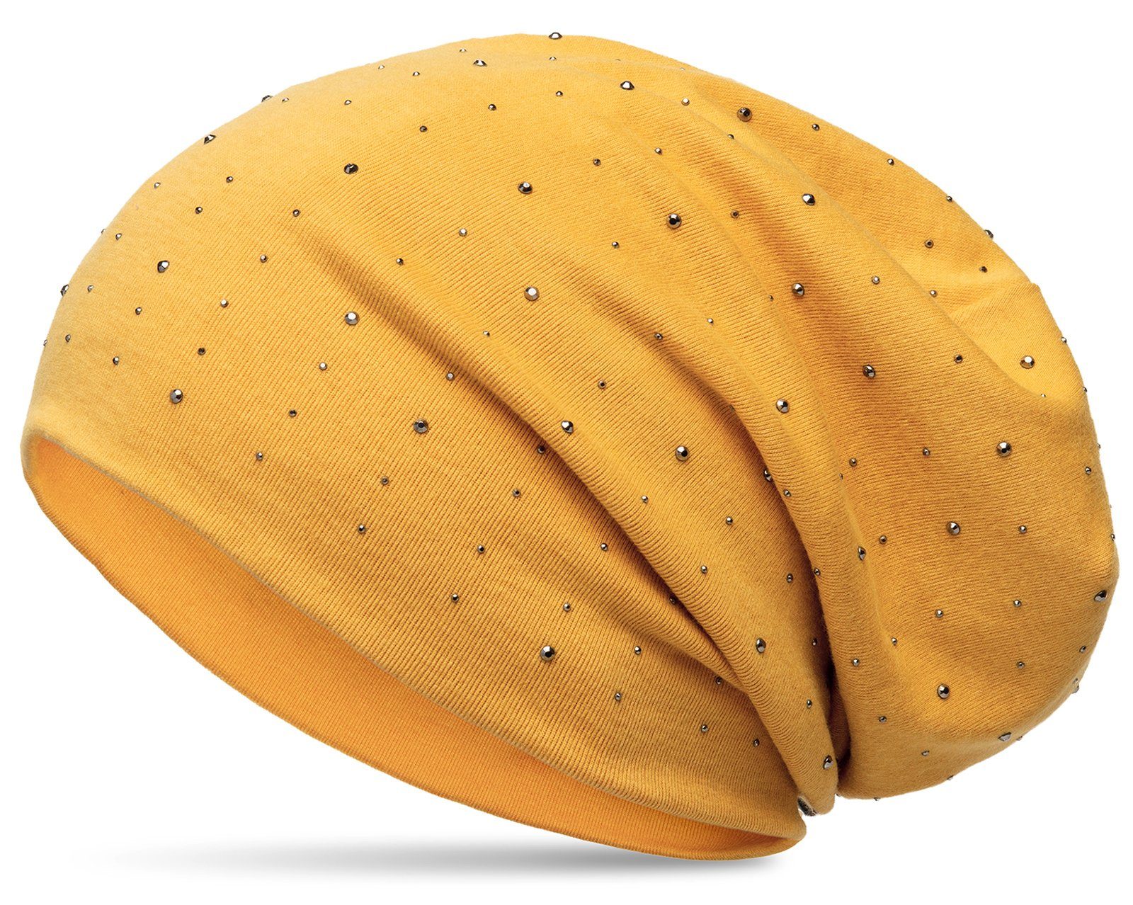 Caspar Beanie MU137 Beanie Mütze mit Strass und warmem Flanell Stoff günstig online kaufen