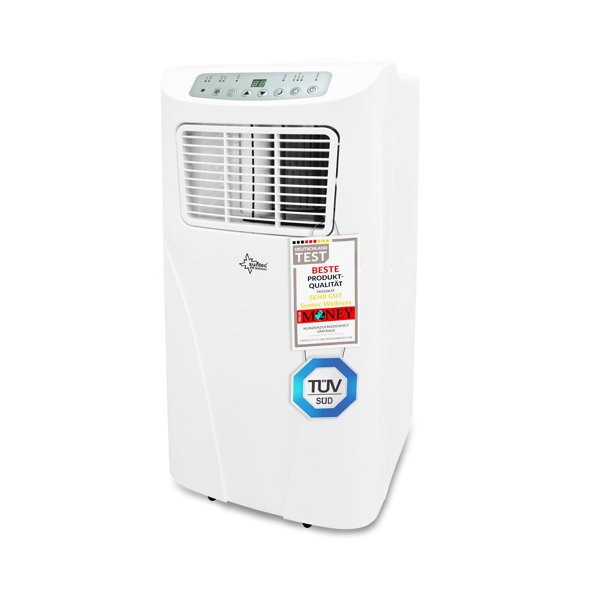 Entfeuchter Freeze 9.000, 3-in-1-Klimagerät Suntec Mobile bis Wellness Kühler & 80 für m³, Klimaanlage Räume
