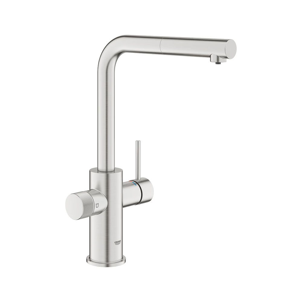 Grohe Küchenarmatur Blue Pure Minta herausziehbarem Mousseurauslauf
